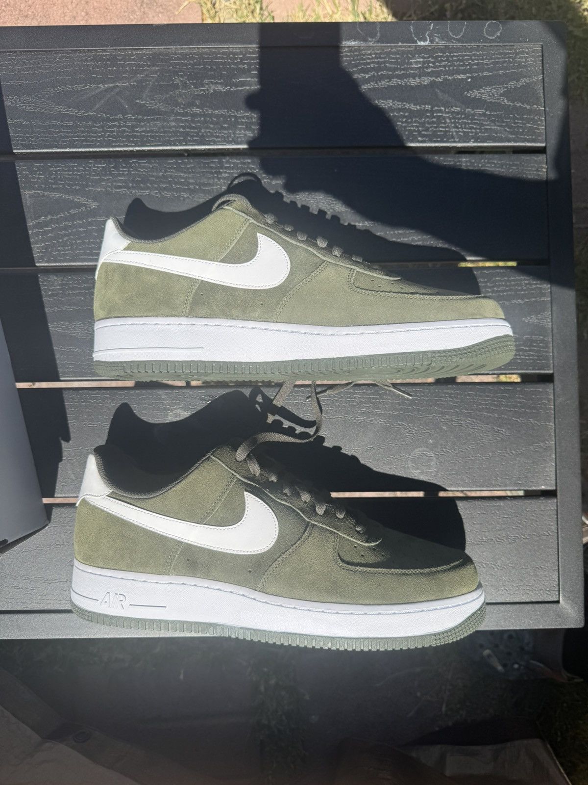 Nike Air Force 1 Cargo White/ White-Cargo Khaki Size US 14 / EU 47 - 5 Thumbnail