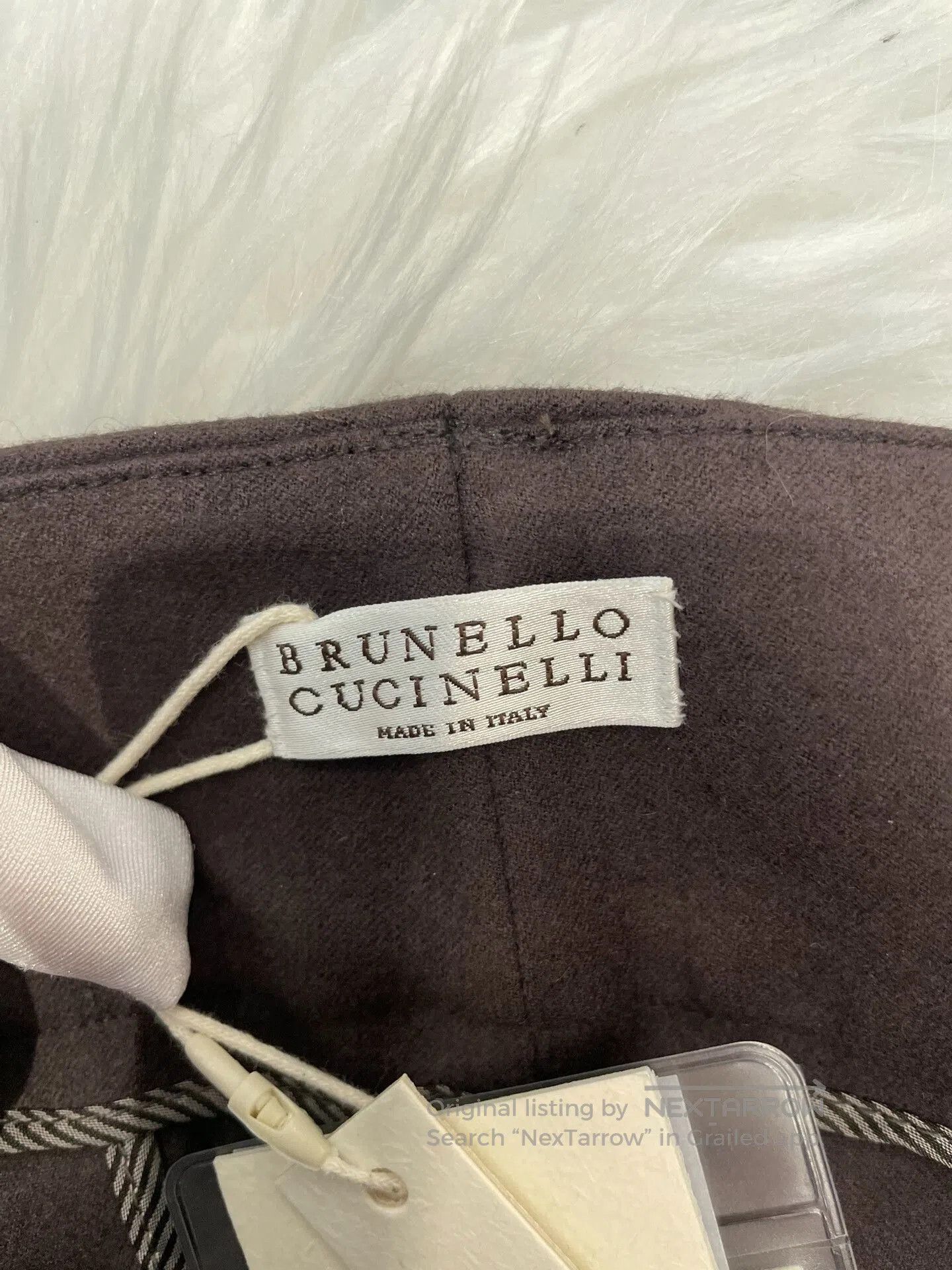 Brunello Cucinelli brunello cucinelli dark brown wool pants. Size US 36 / EU 52 - 3 Thumbnail