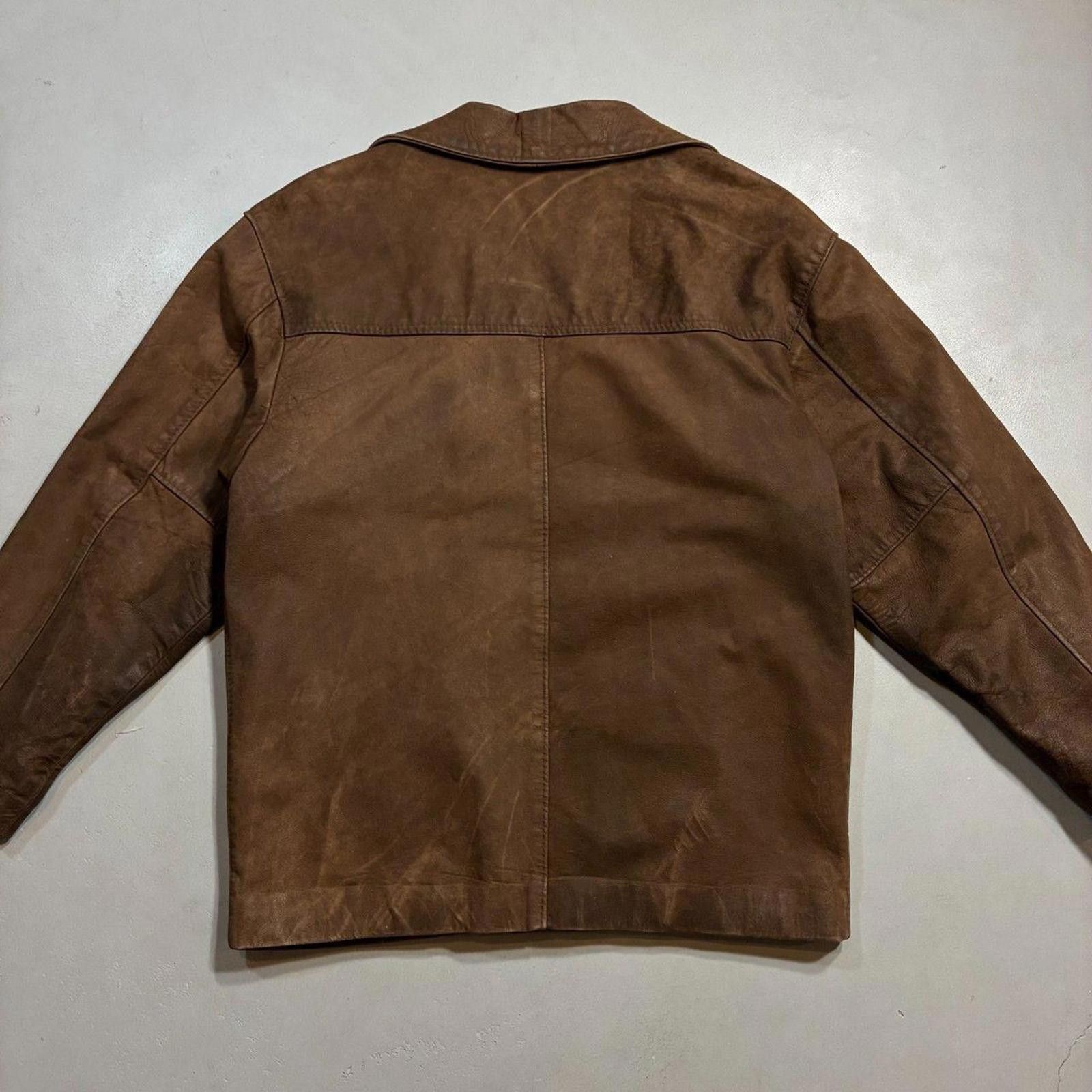 NBDN Nobrandedon Unbranded German-made Full Grain Nubuck Leather Jacket Size US M / EU 48-50 / 2 - 5 Thumbnail