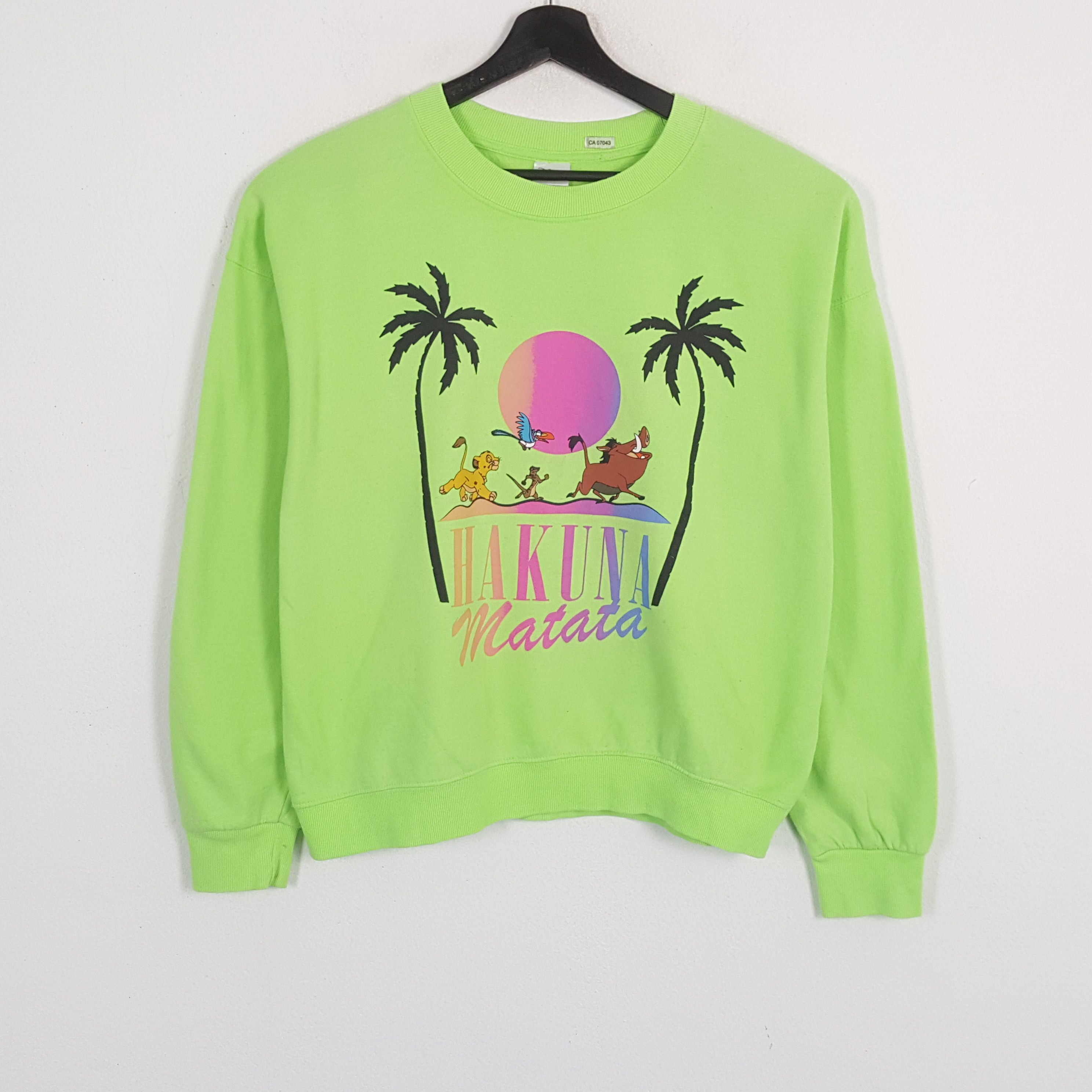 Disney × Vintage DISNEY HAKUNA MATATA Streetwear Promo Style Sweatshirt Size US L / EU 52-54 / 3 - 1 Thumbnail