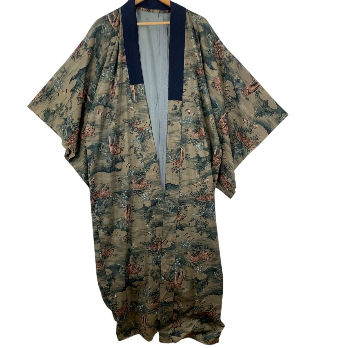 Vintage Vintage 70s KIMONO INFINITY TIGER JAPAN Traditional Geisha Size XXL / US 16-18 / IT 52-54 - 4 Thumbnail