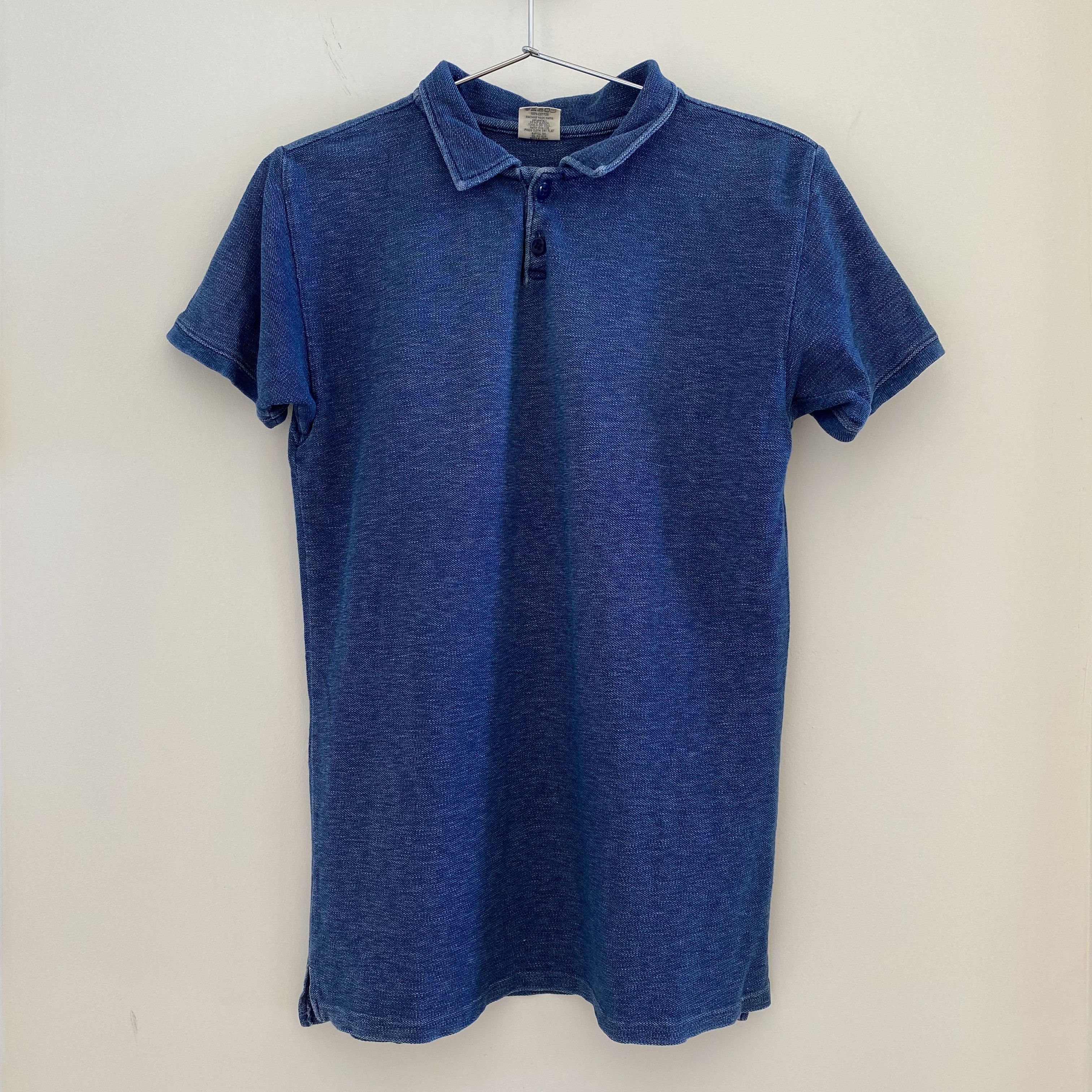 トップス KAPITAL / indigo polo shirts Kapital Classic Indigo Polo
