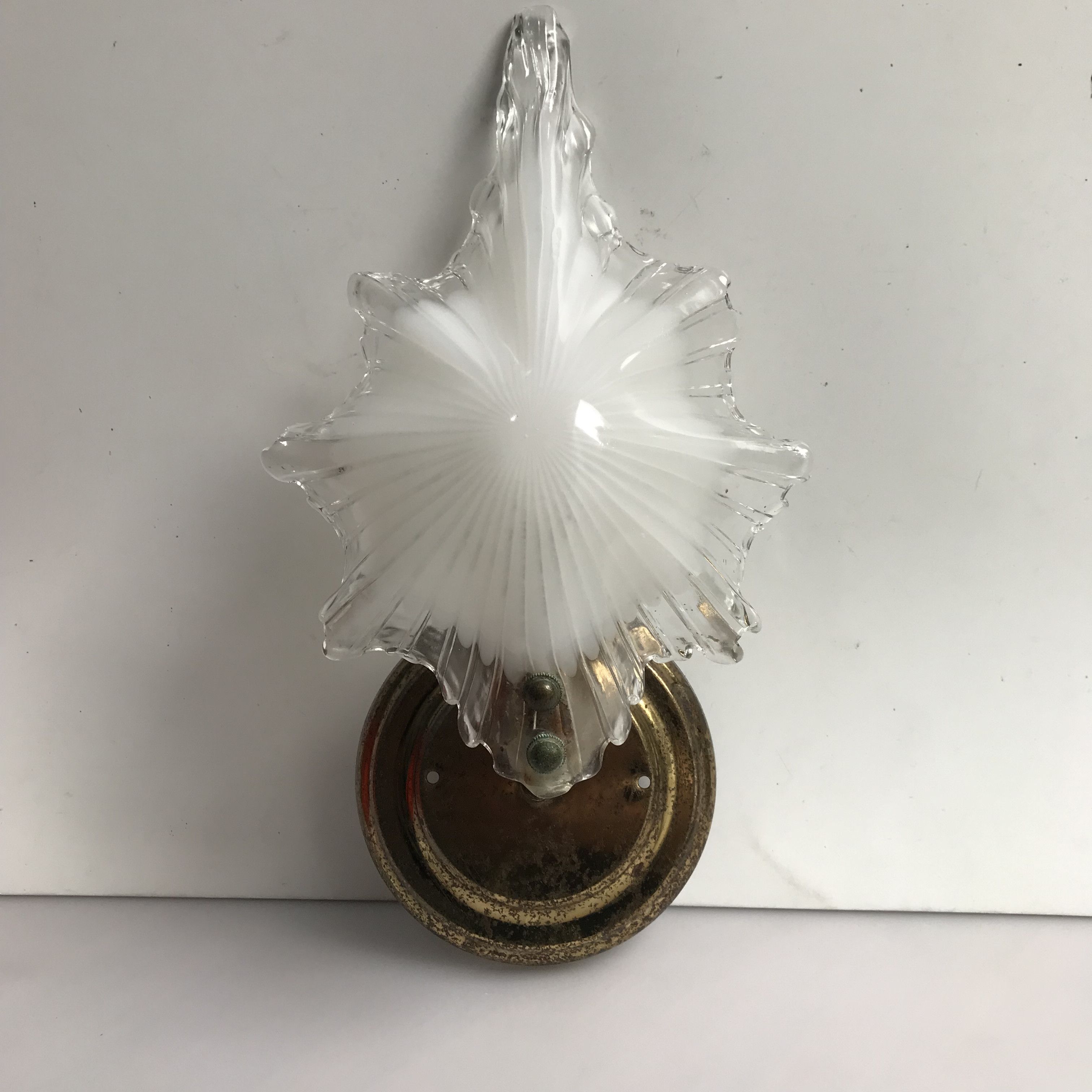 Vintage Vintage Art Deco Lamp sea Shell Art Deco style wall lamp Size ONE SIZE - 2 Thumbnail