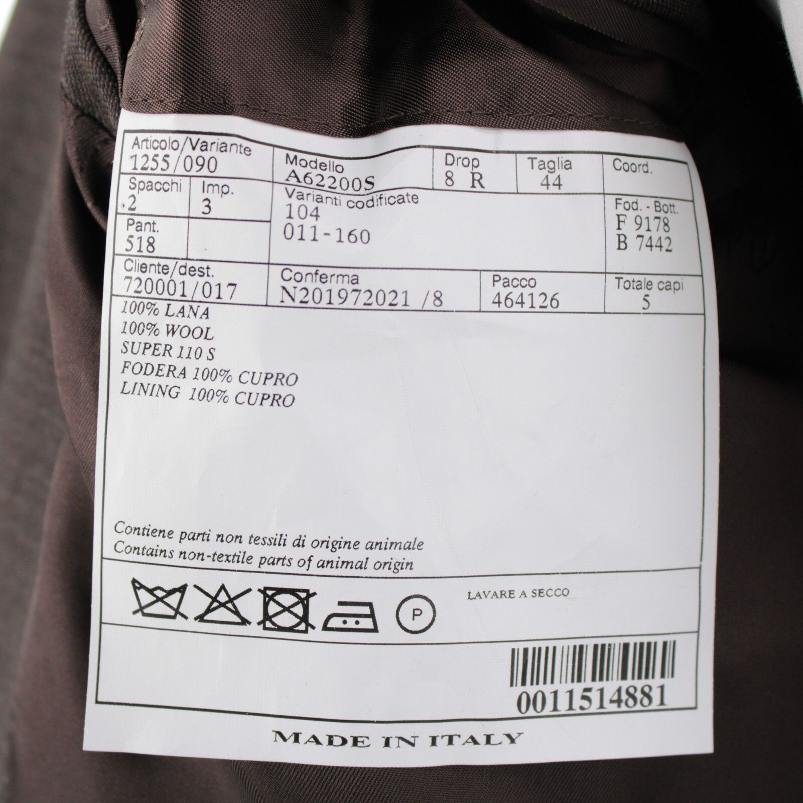 Belvest Belvest Suit Size US 44 Regular in Brown Size 44R - 9 Thumbnail