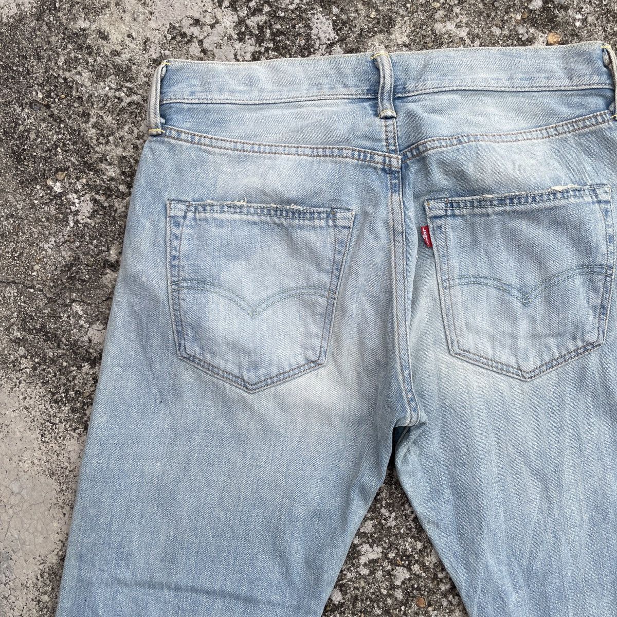 Japanese Brand Vintage Y2k Levis Patchwork Distressed Denim Jeans Size US 32 / EU 48 - 11 Thumbnail