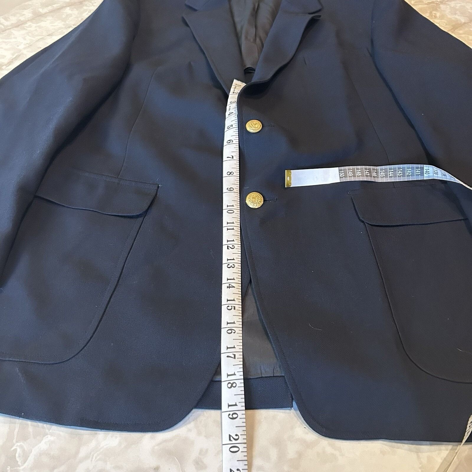 Vintage Blue Christian Brooks Blazer, Great Condition, Made In The U Size 36S - 4 Thumbnail