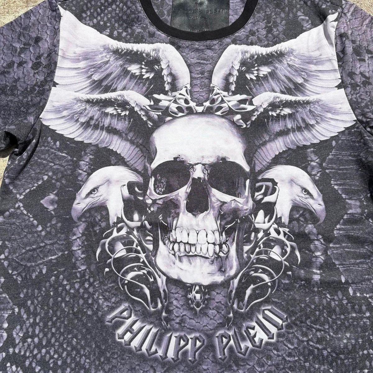 Philipp Plein Philipp Plein Skull Wings All Over Print Tee Size US S / EU 44-46 / 1 - 14 Thumbnail