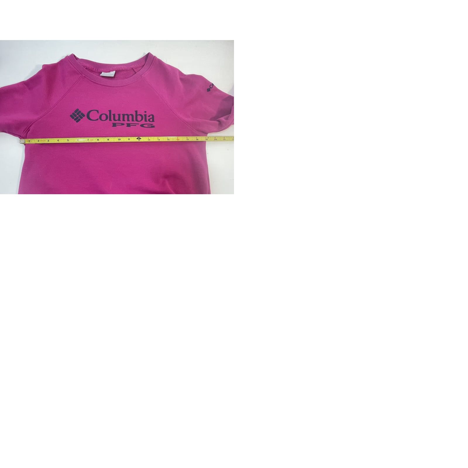 Spell Columbia PFG Sweatshirt Women Small Pink Crew Neck Logo Front Spell Out Navy Blue Front Logo Pullover Regular Fit Long Sleeve Activewear"} Size S / US 4 / IT 40 - 11 Thumbnail
