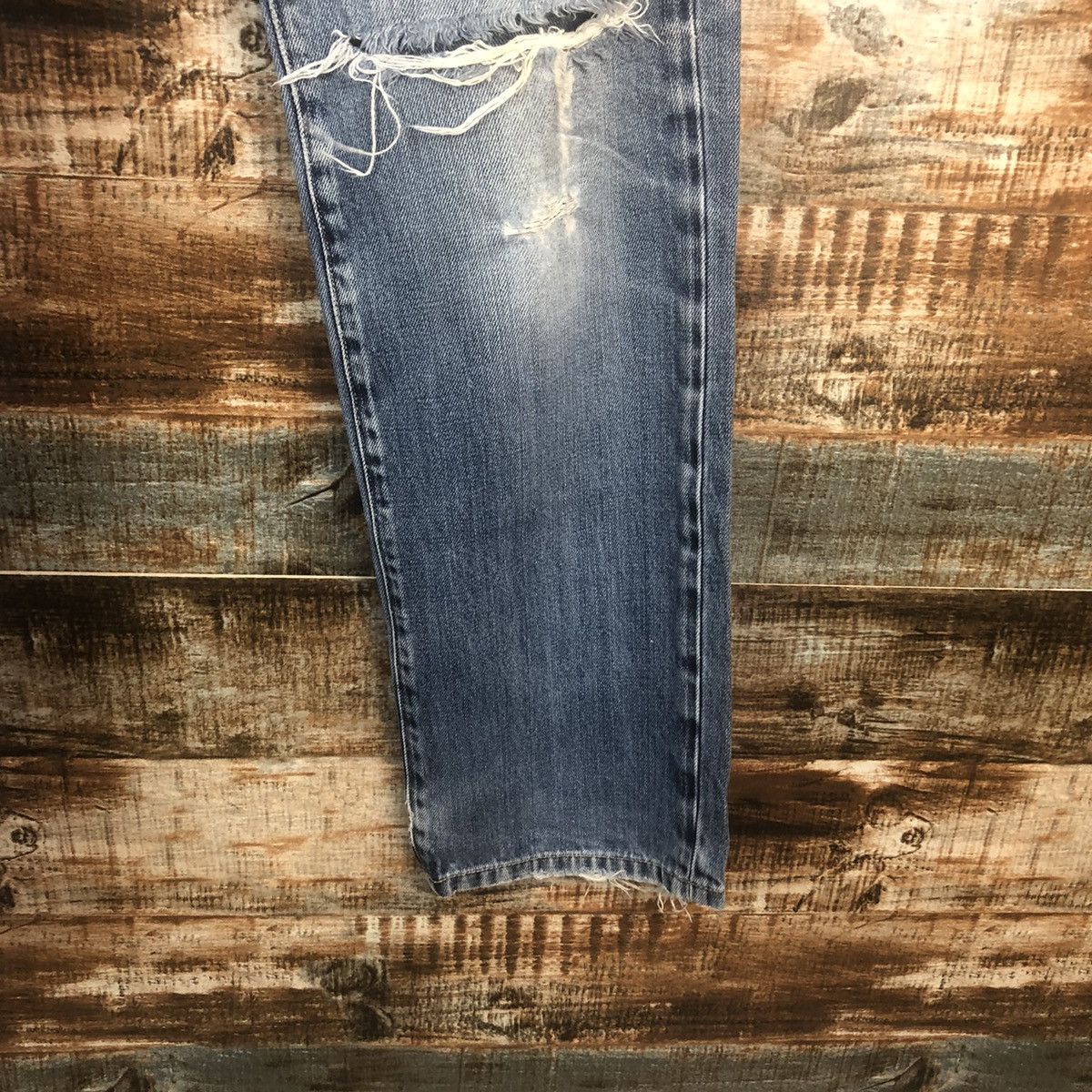 Japanese Brand Uniqlo japan ripped Distressed Denim Pants #A1394 Size US 31 - 14 Thumbnail