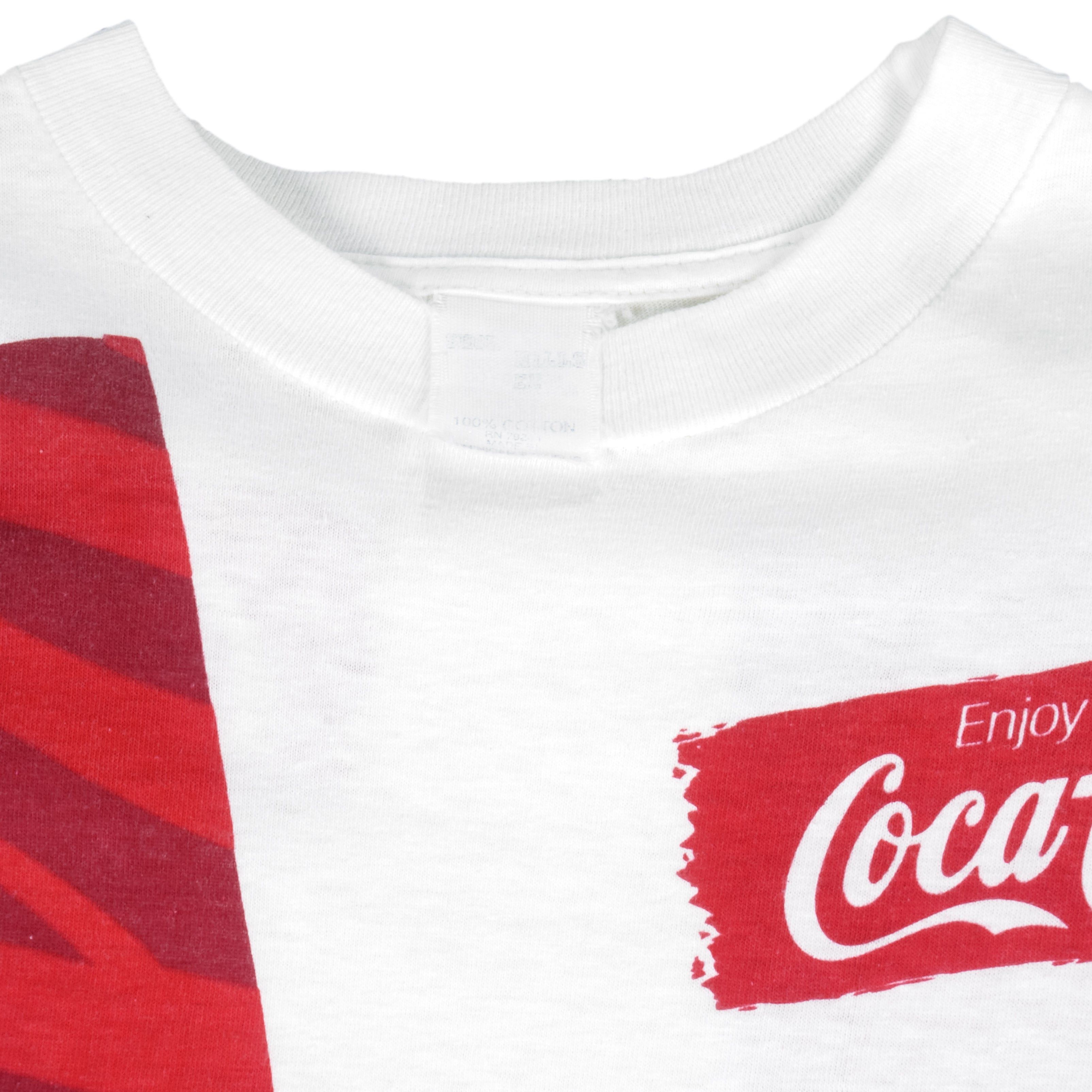 Coca Cola Vintage - Enjoy Coca-Cola Red Hot Summer T-Shirt 1990s Size US L / EU 52-54 / 3 - 5 Thumbnail