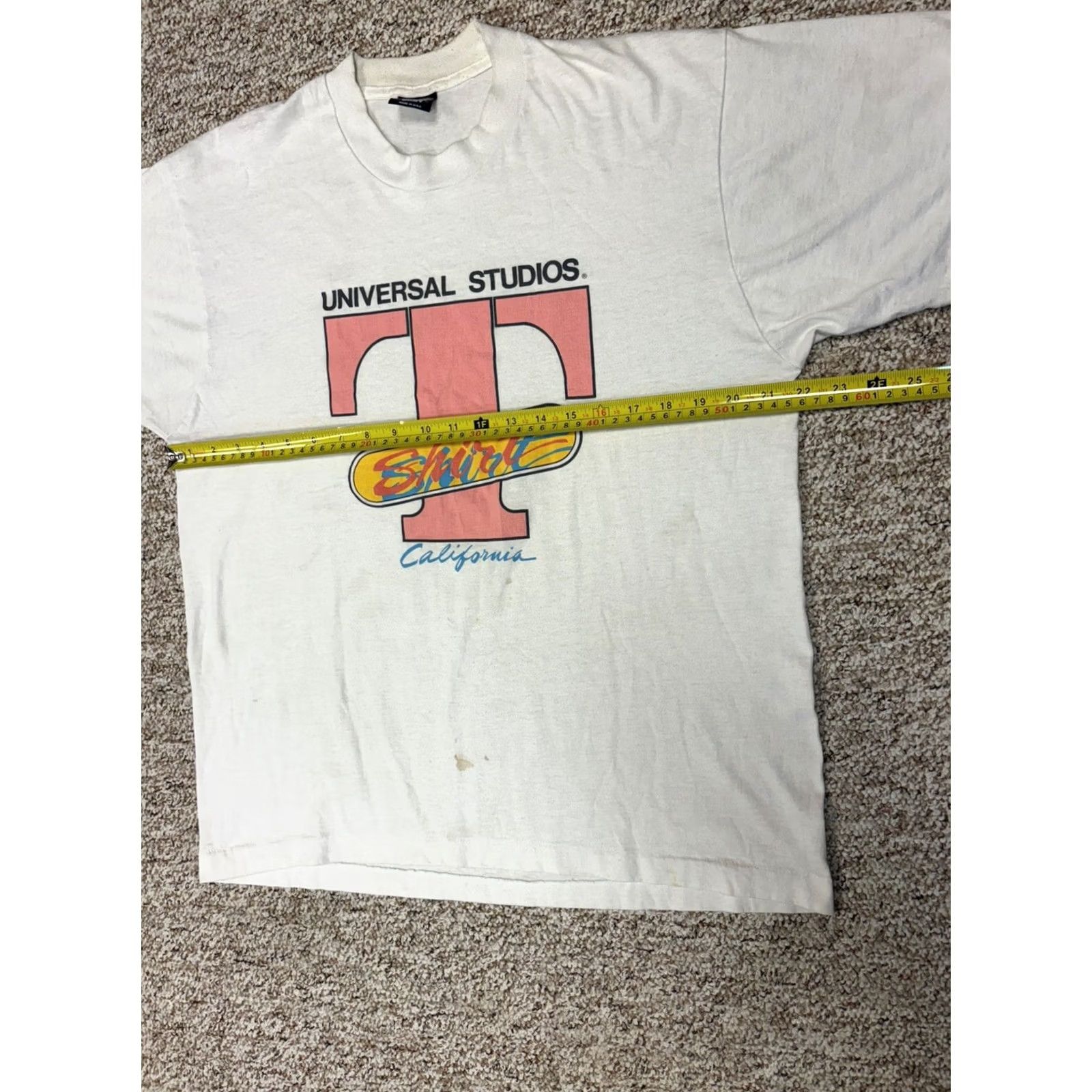 Vintage VINTAGE Screen Stars Best Universal Studios California T-Shirt XL White Disco 1990s Mens Size US XL / EU 56 / 4 - 6 Thumbnail