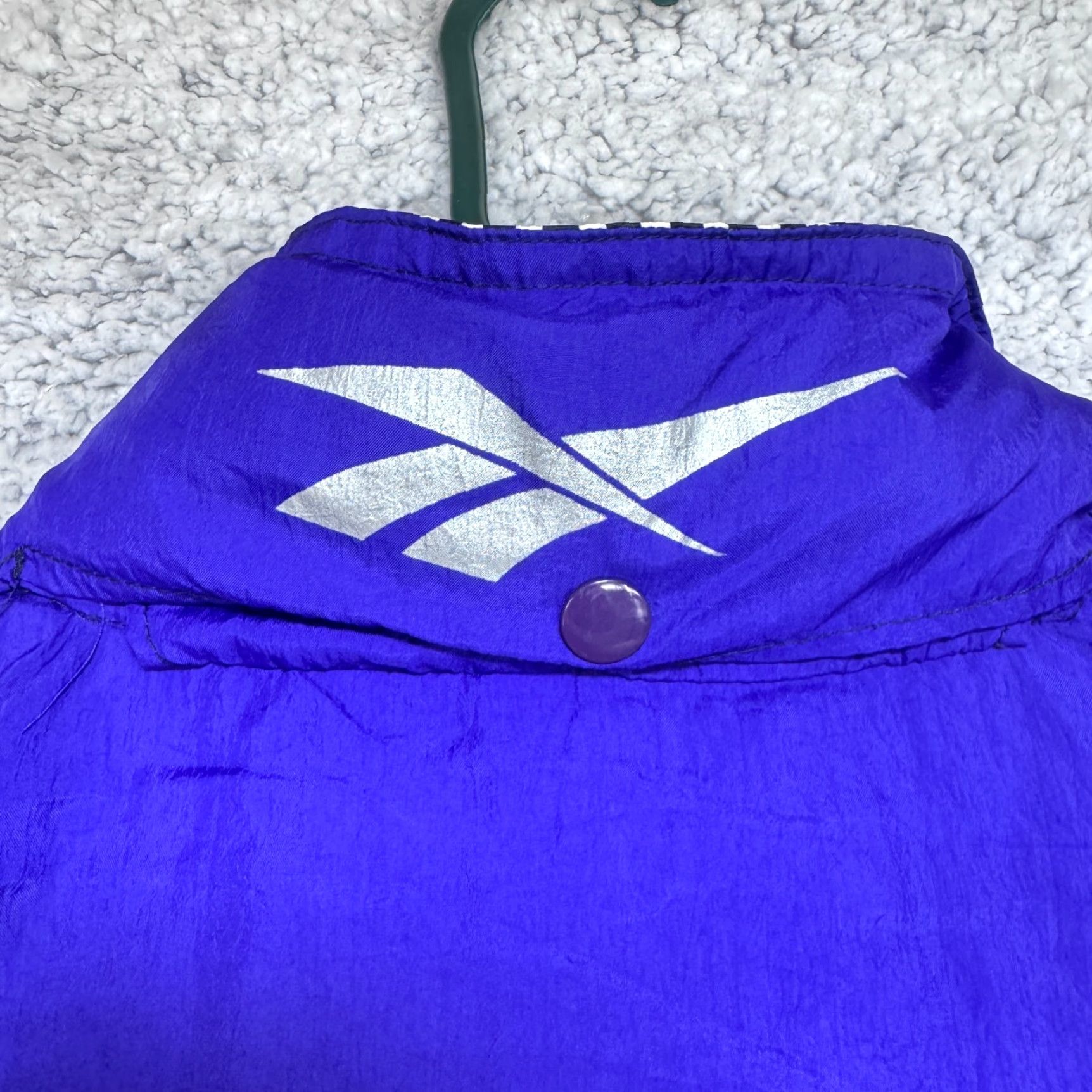 Reebok VINTAGE Reebok Windbreaker Pullover 1/2 Zip Nylon Purple White M Mens Jacket 80s 90s Streetwear Size US M / EU 48-50 / 2 - 5 Thumbnail