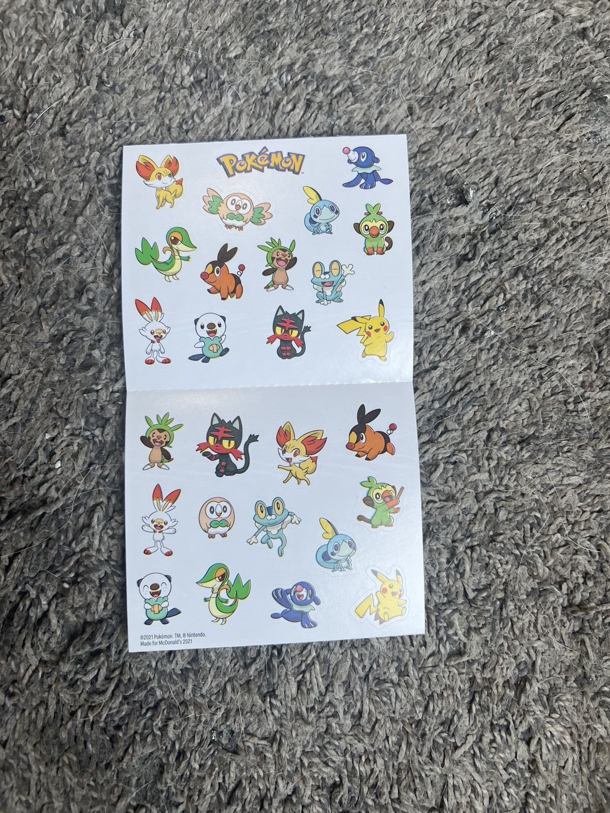 Pokemon 2021 McDonald’s Nintendo Pokémon Stickers Size ONE SIZE - 1 Thumbnail