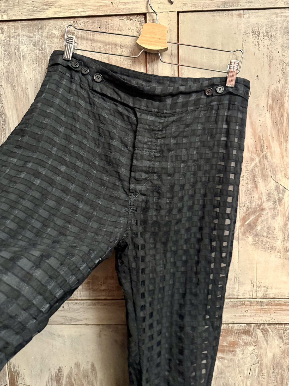 Ann Demeulemeester ann demeulemeester ss16 runway organza check pants S men Size US 29 - 5 Thumbnail