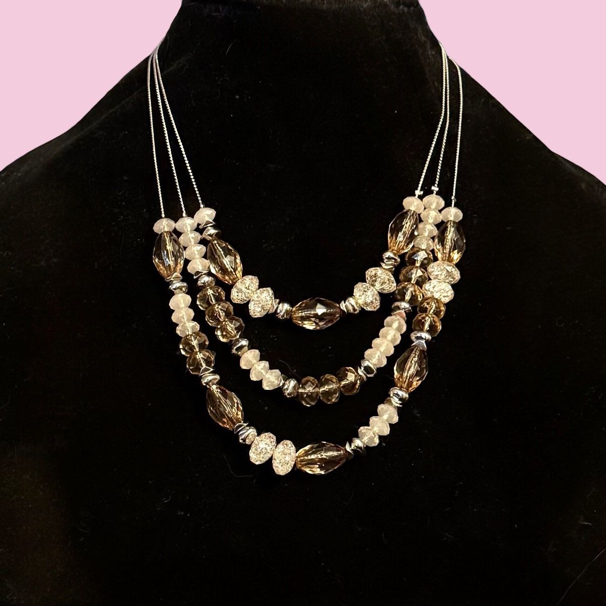 Other NY Collection triple strand layered bead necklace Size ONE SIZE - 1 Thumbnail