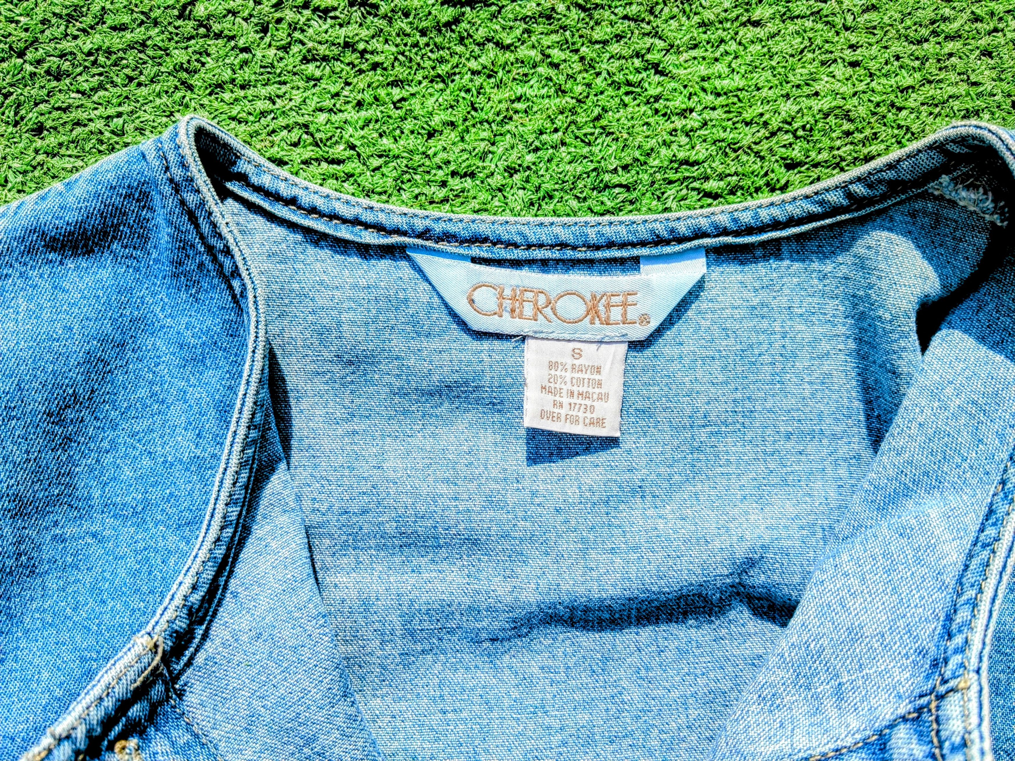 Cherokee Vintage Cherokee Denim Petite Full-button Blouson Midi Dress Size S / US 4 / IT 40 - 5 Thumbnail