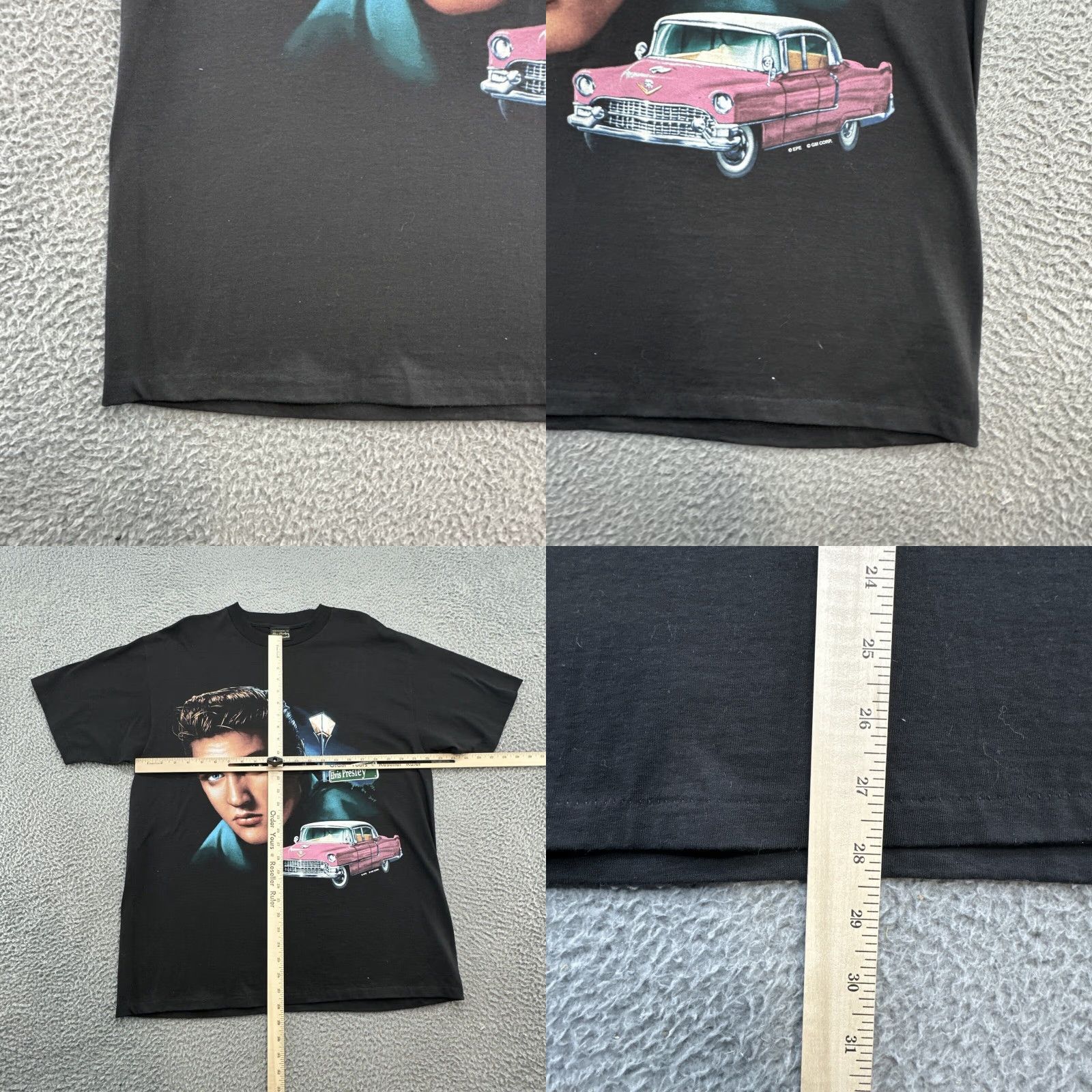 Vintage VINTAGE Elvis Presley Graceland T-Shirt Black 90s Elvis XL Men Shirt Graphic Print Logo Cars Retro Music Size US XL / EU 56 / 4 - 8 Thumbnail