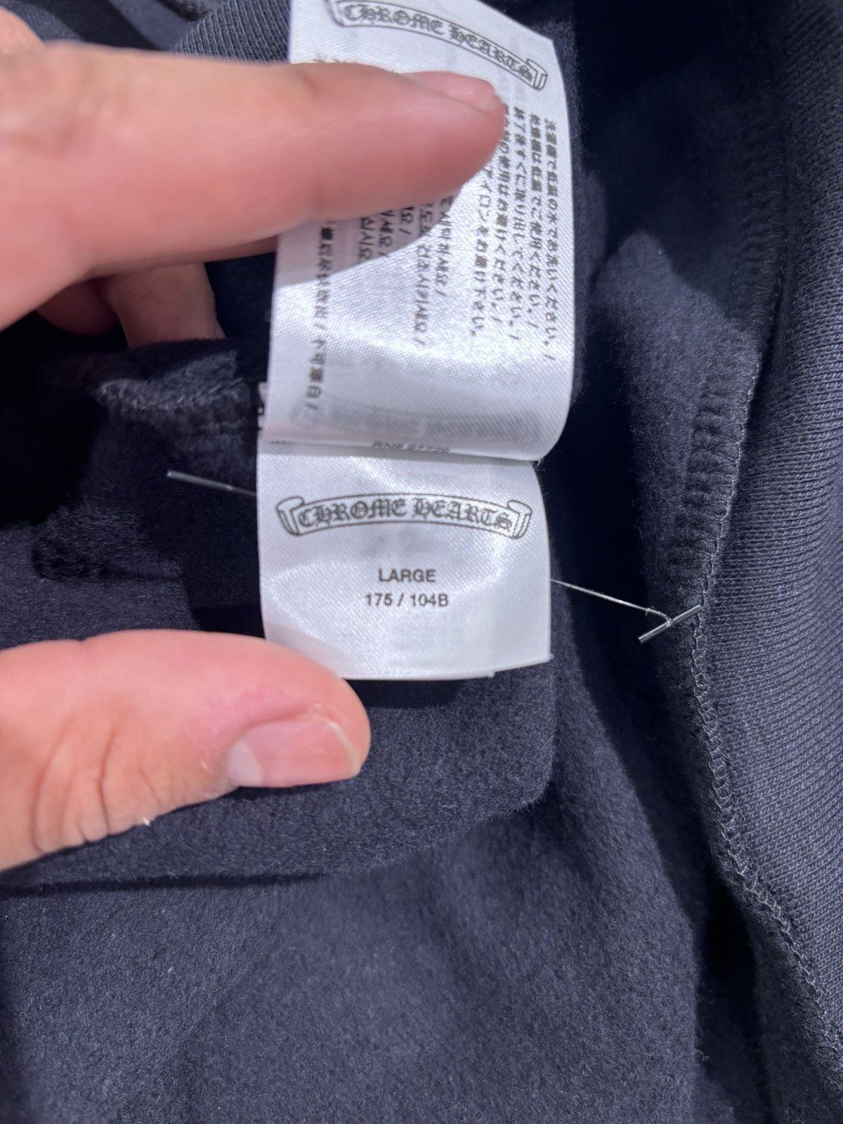 Chrome Hearts Chrome Hearts Vertical Logo ‘Blue’ Size US L / EU 52-54 / 3 - 6 Thumbnail