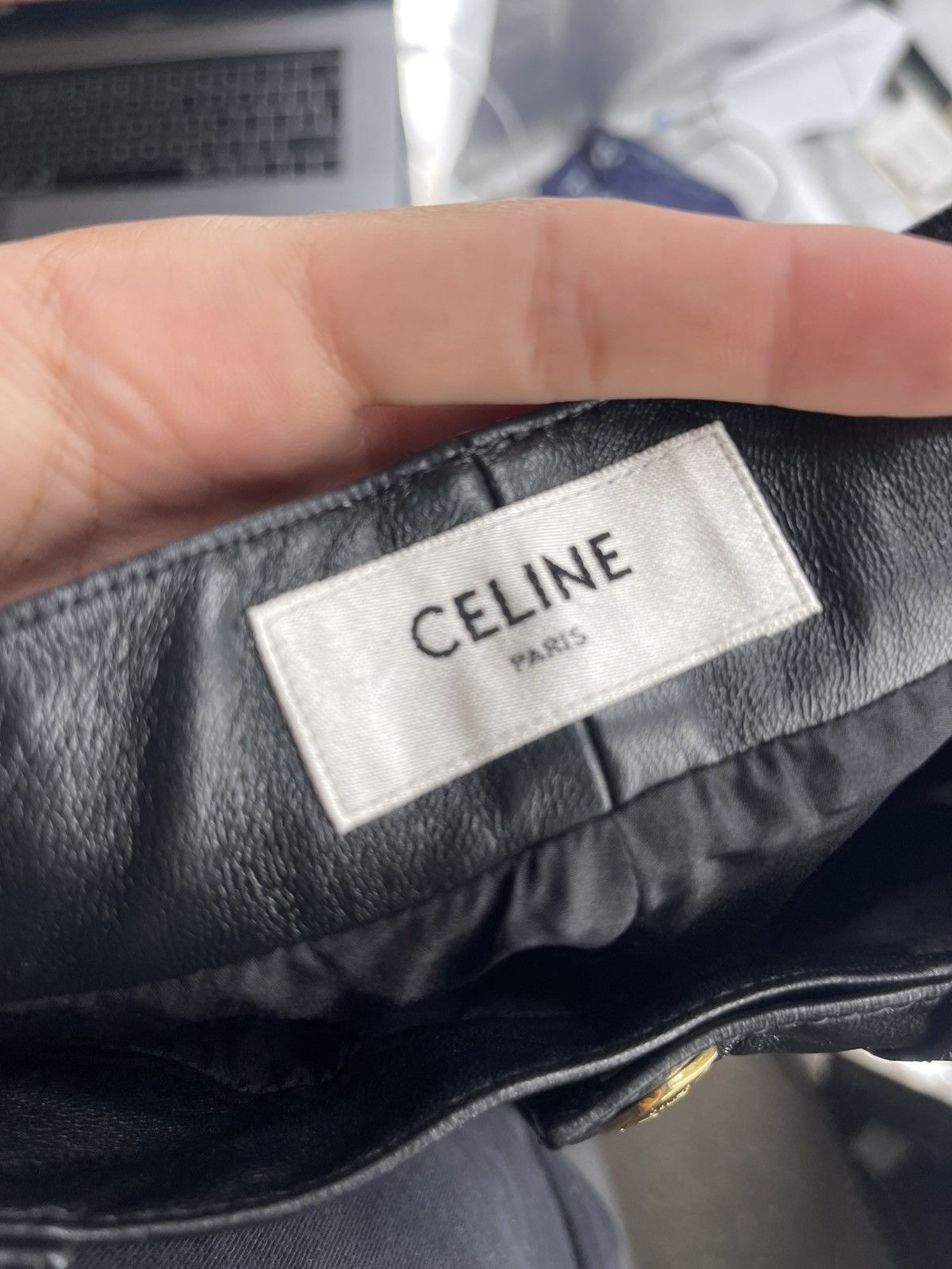 Celine Celine leather trousers Size 26" / US 2 / IT 38 - 6 Thumbnail