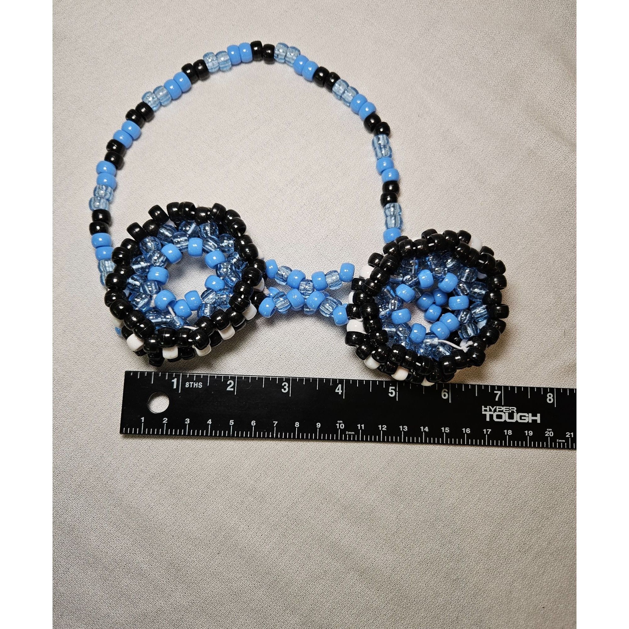 Other Blue Black Kandi Googles Pony Beads Size ONE SIZE - 9 Thumbnail