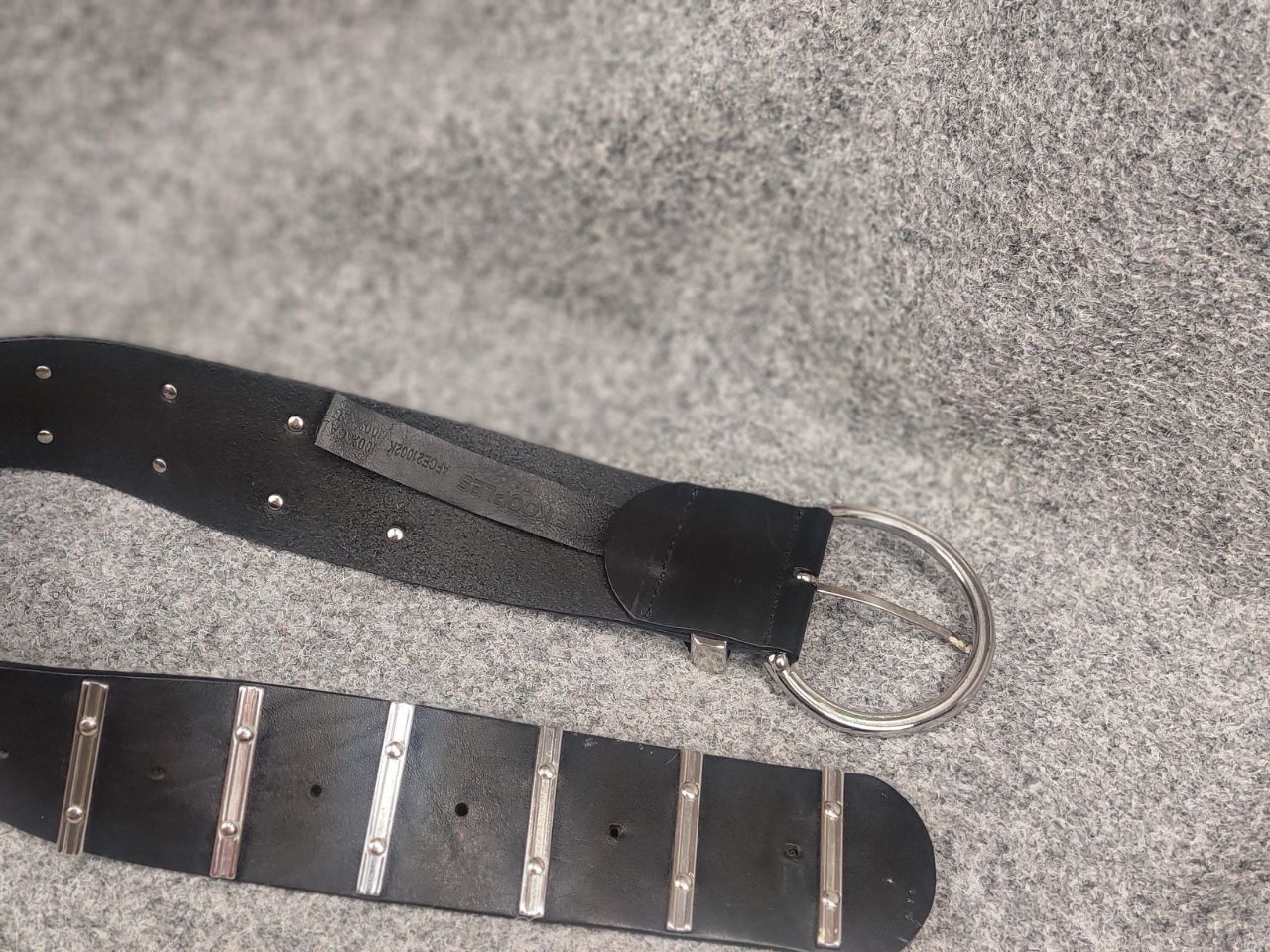 The Kooples The Kooples Design voluminous leather belt with metal logos Size ONE SIZE - 9 Thumbnail