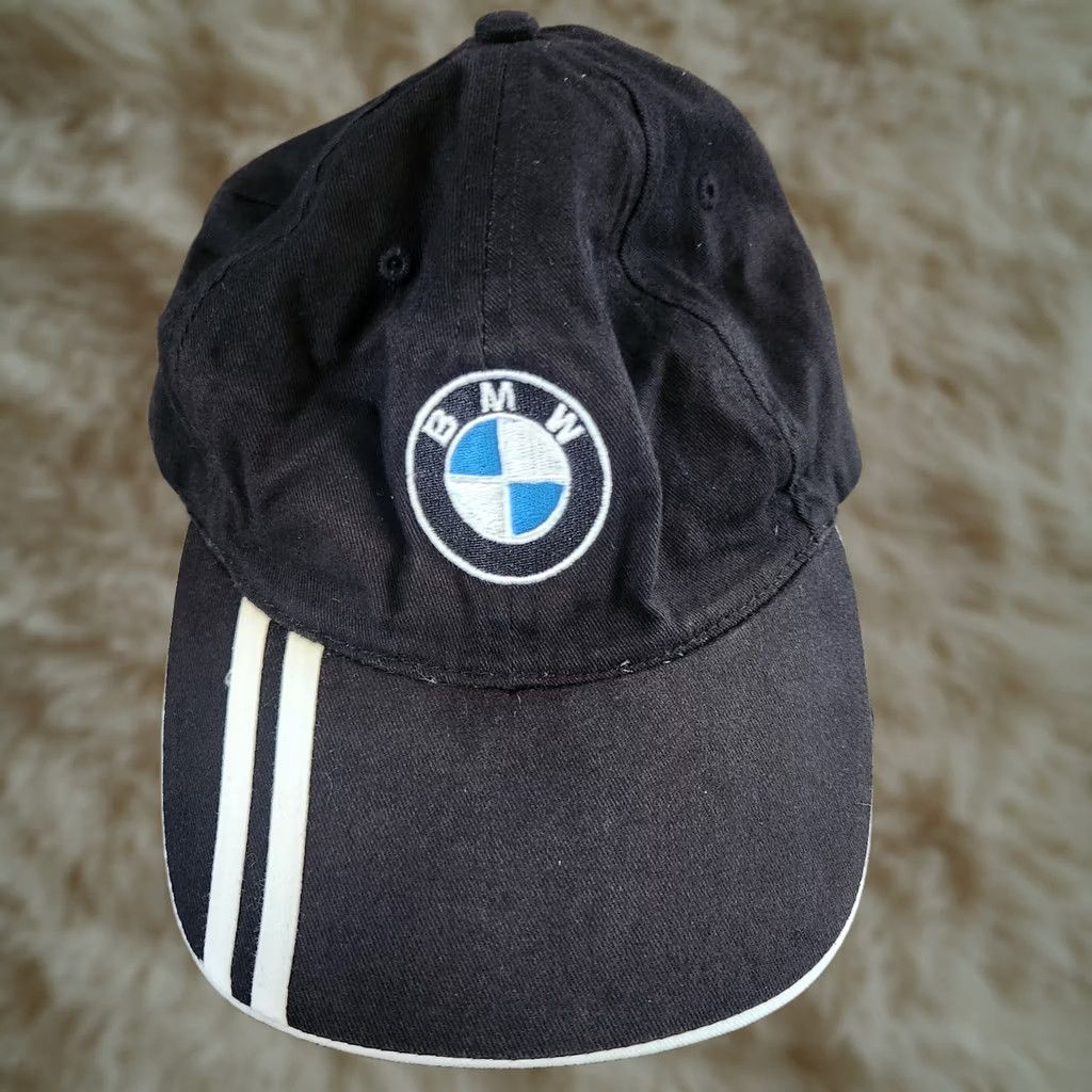 BMW BMW Hat Cap Adjustable Black White Stripe BMW Car Racing Hat Cap Adustable Black White Stipe Men Baseball Cap Logo Casual Size ONE SIZE - 1 Thumbnail