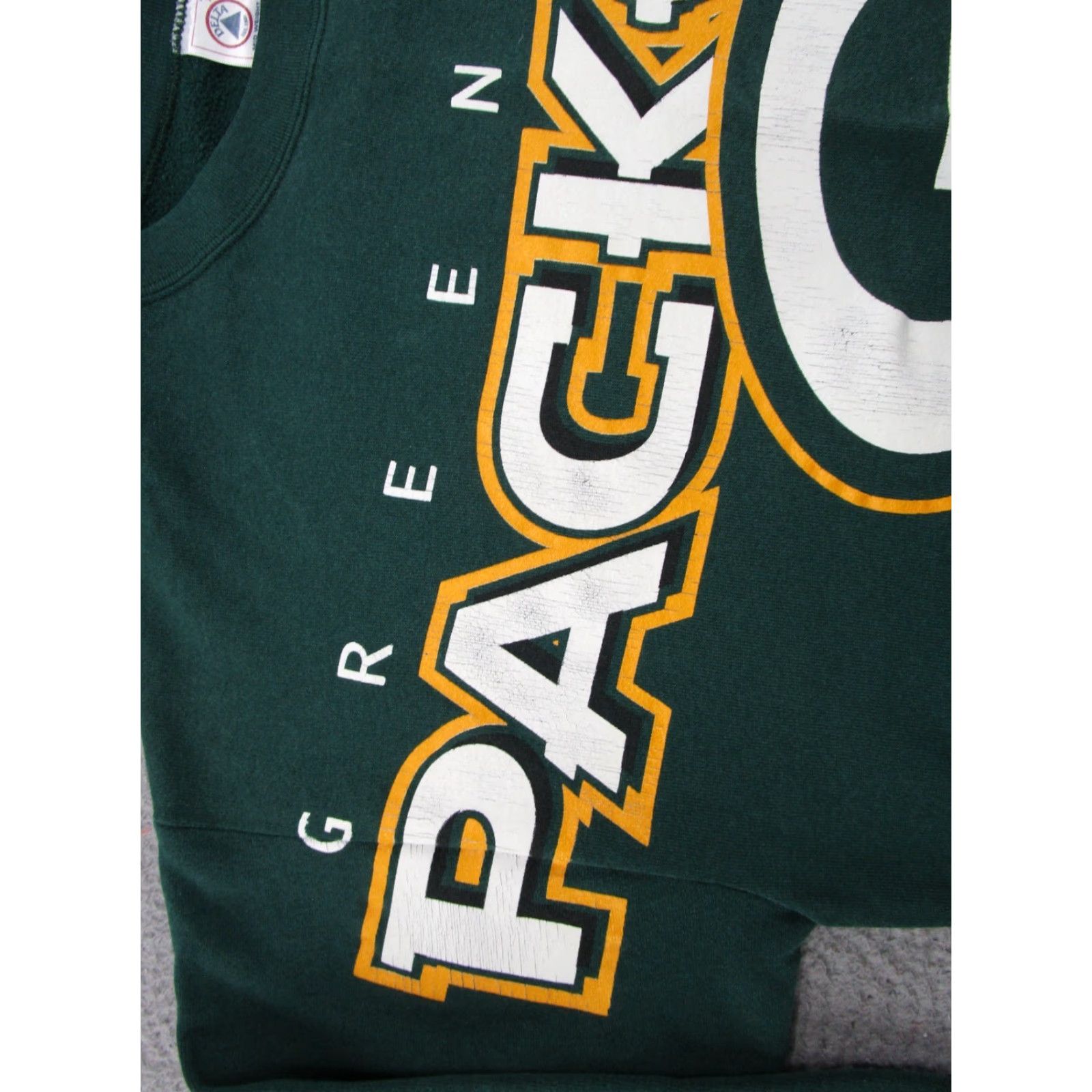 Delta VINTAGE 1997 Green Bay Packers NFL On Fox Sweatshirt XL 1990s Cotton Mens NFL Shirt Size US XL / EU 56 / 4 - 4 Thumbnail
