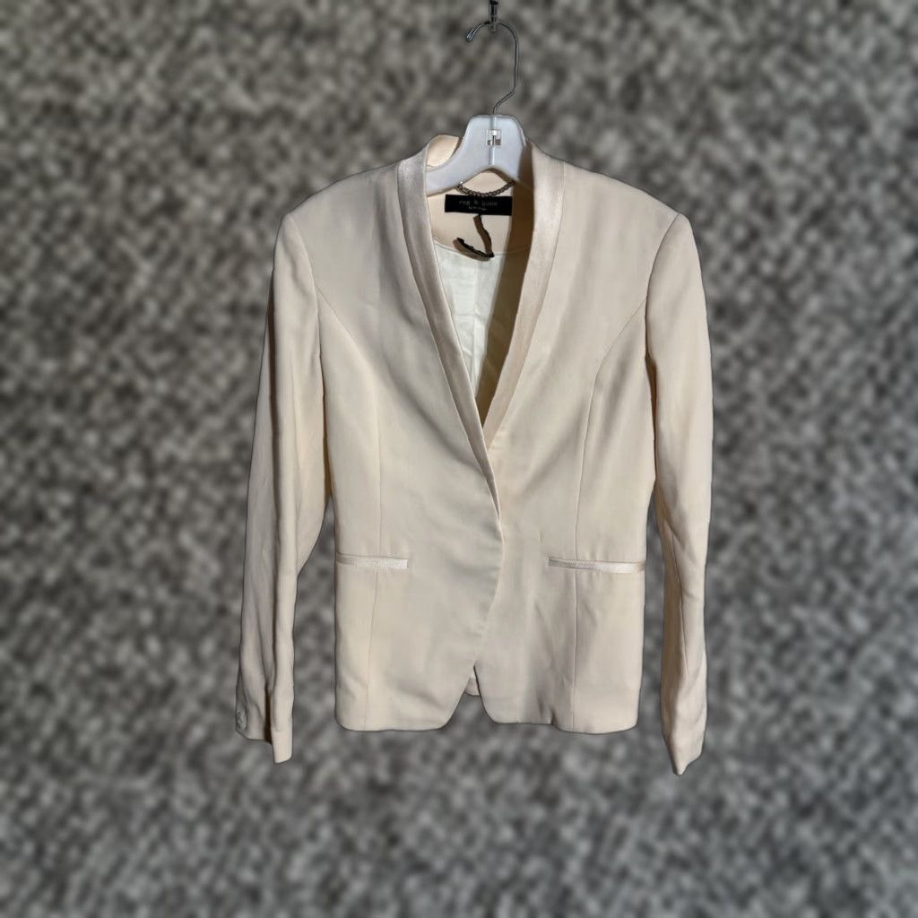 Rag & Bone rag & bone New York Peach Blazer Women S Button Lined USA Shirt Jacket Size S / US 4 / IT 40 - 1 Thumbnail