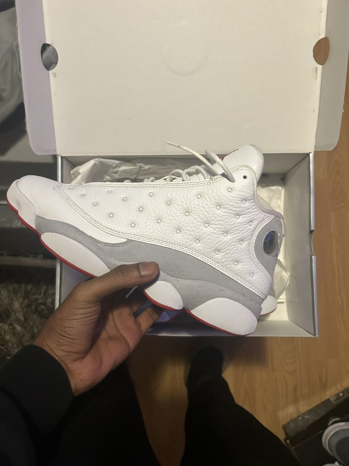 Designer × Jordan Brand Jordan 13 wolf grey Size US 10 / EU 43 - 2 Thumbnail