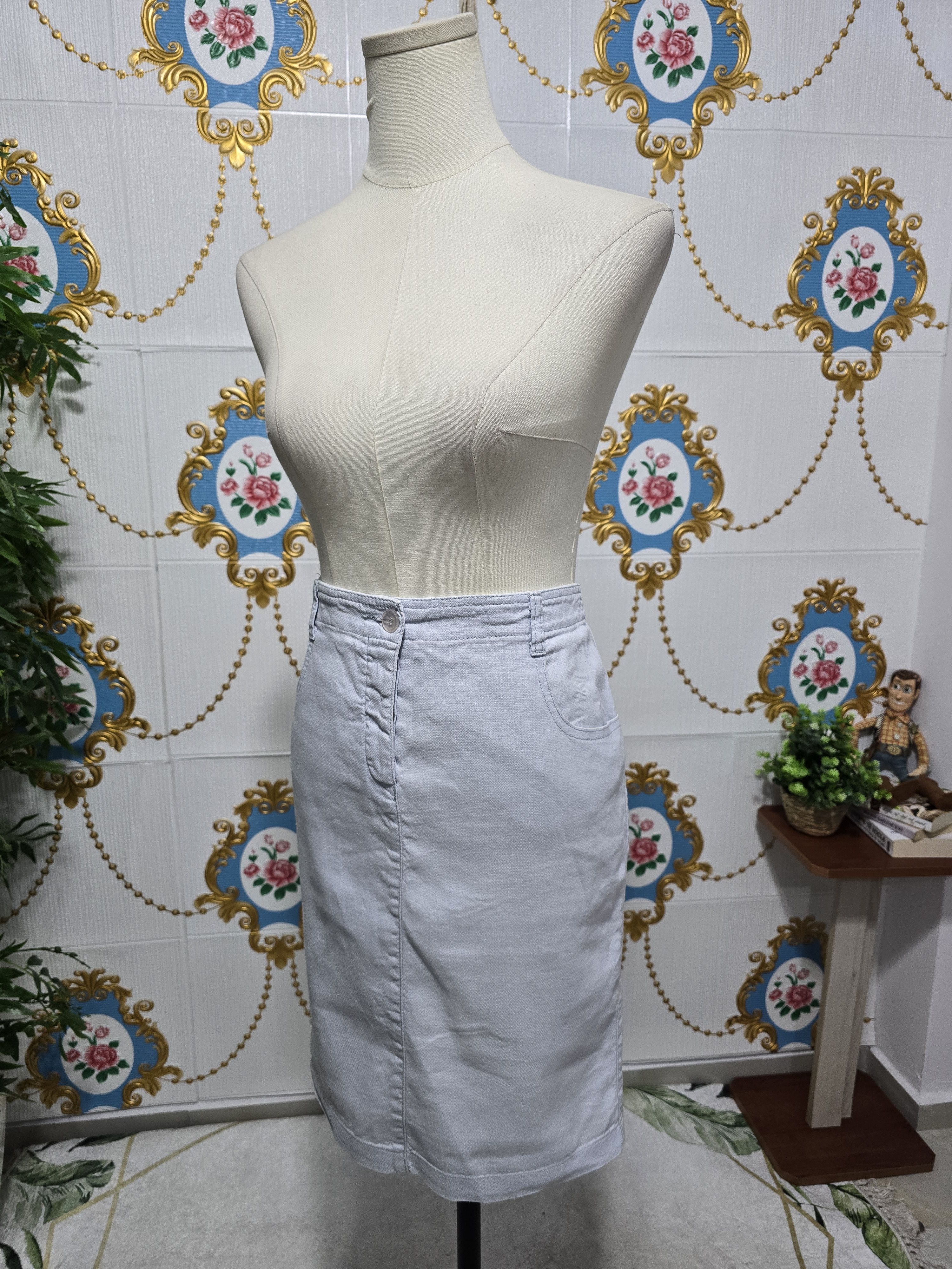 Giorgio Armani × Vintage ARMANI JEANS Vintage Size Medium LINEN EXCELLENT Size 30" / US 8 / IT 44 - 7 Thumbnail
