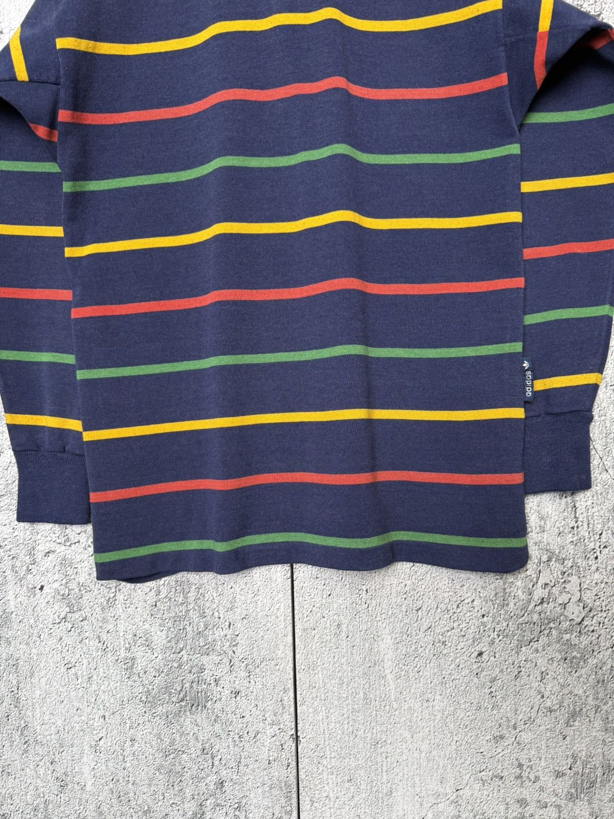 Adidas VTG 80s Adidas Made in Australia Striped Rugby Long Sleeve Size US M / EU 48-50 / 2 - 14 Thumbnail