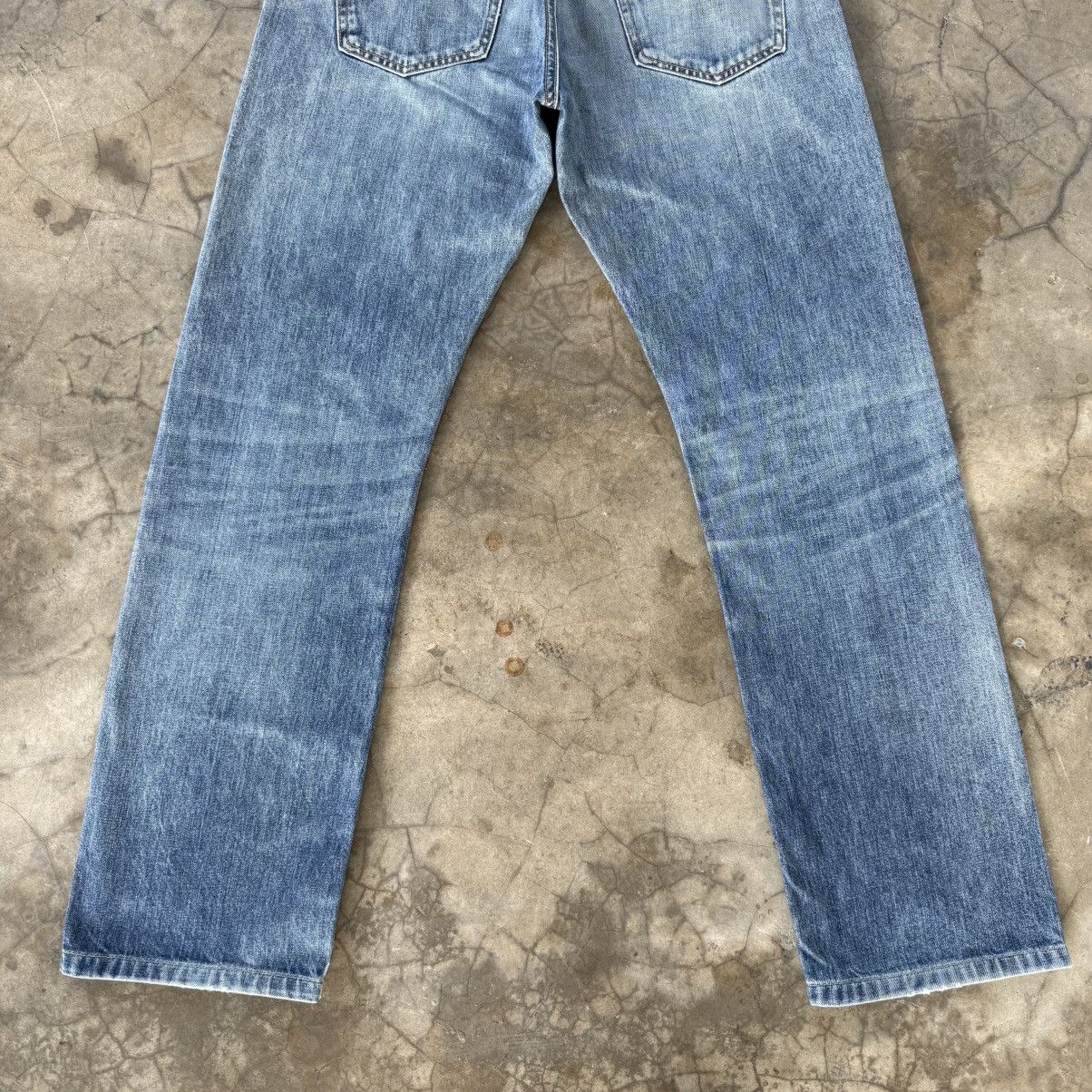 Japanese Brand W33x30 Vintage Japanese Selvedge Denim Faded Ripped Jean Size US 33 - 12 Thumbnail