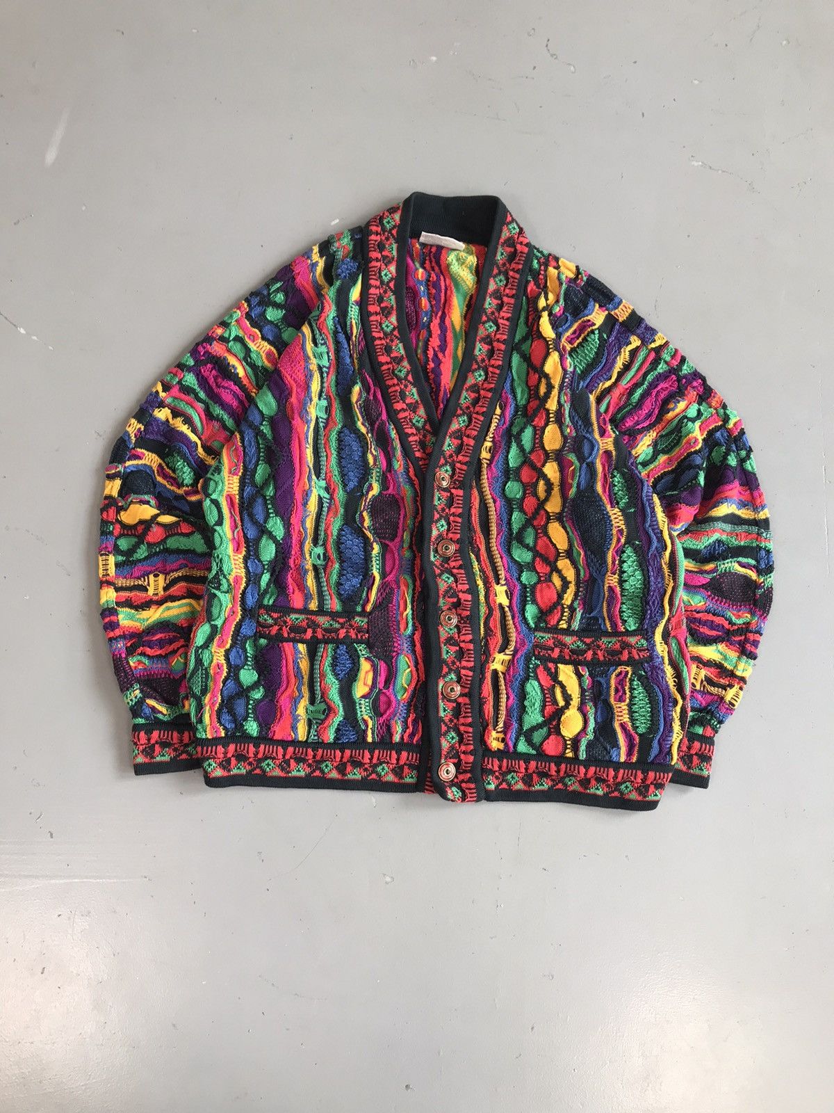Vintage】COOGI 3D KNIT CARDIGAN