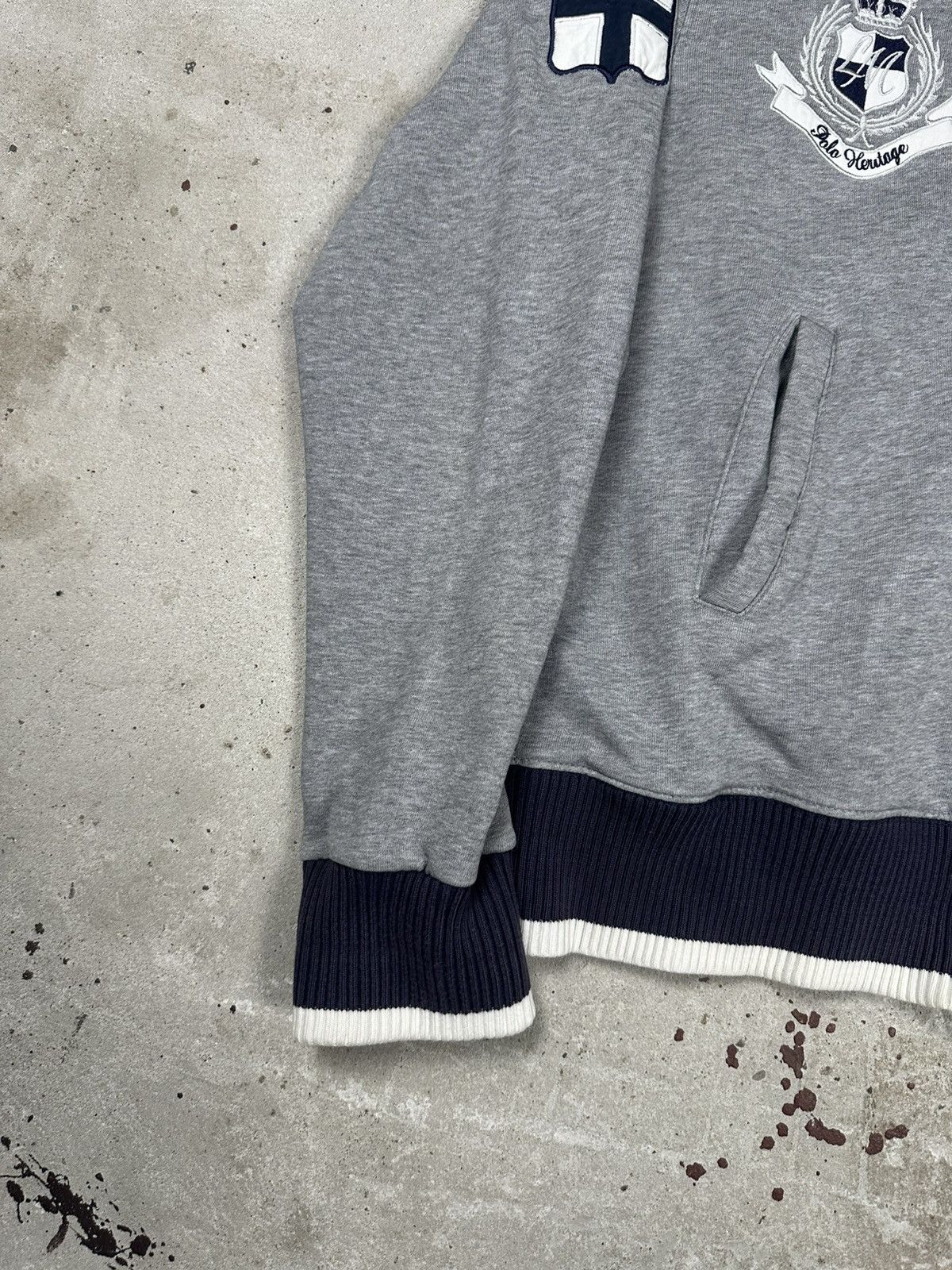 La Martina × Vintage Vintage Y2K La Martina Argentina Full Zip Sweatshirt Grey Size US L / EU 52-54 / 3 - 3 Thumbnail