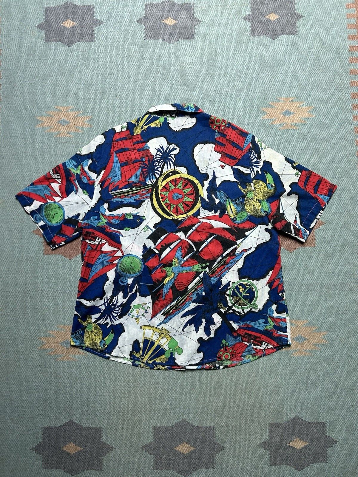 Vintage Vtg Hawaiian shirt button front cape cod beach women’s L? Size L / US 10 / IT 46 - 6 Thumbnail