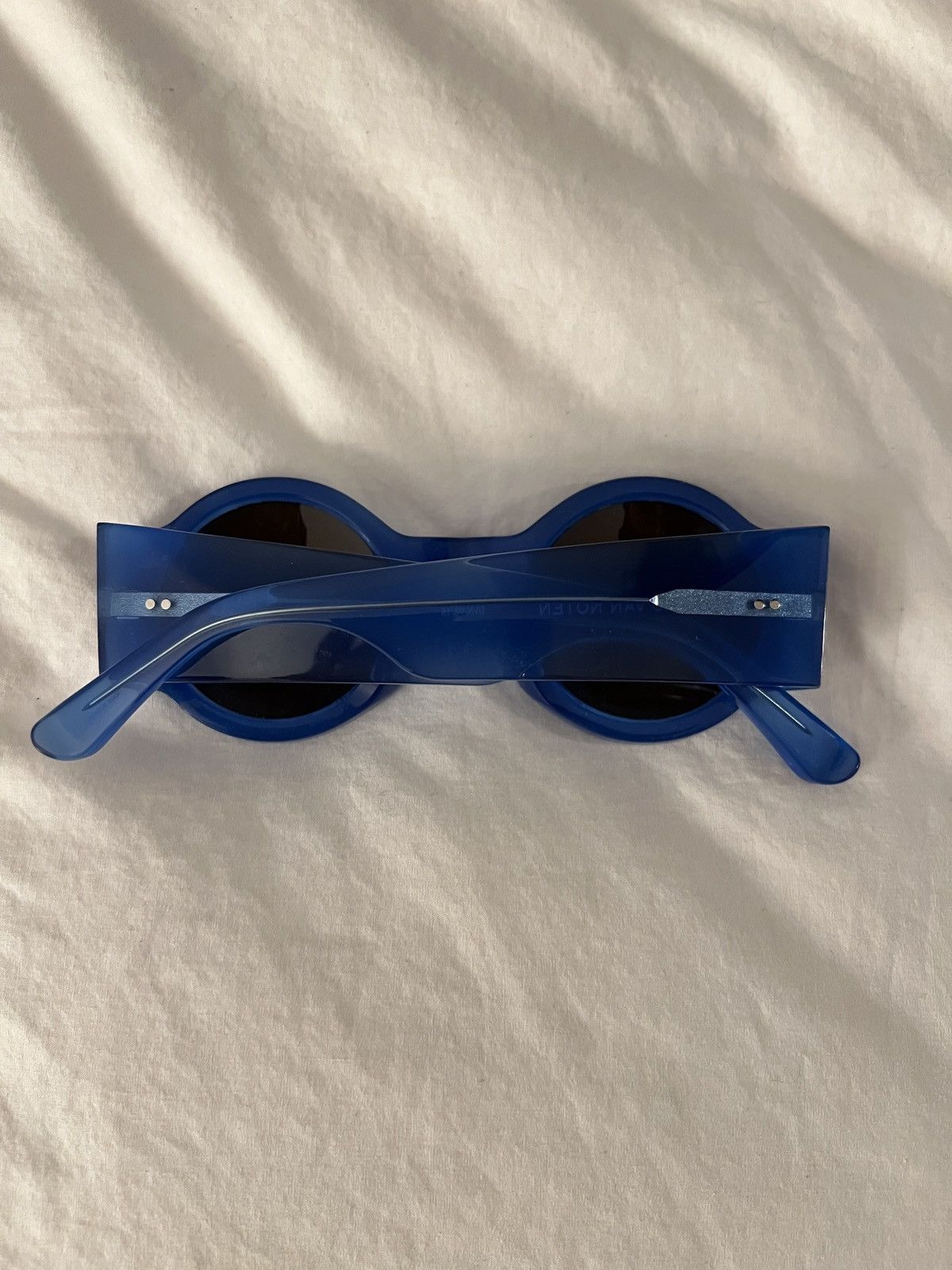 Dries Van Noten × Linda Farrow Round Sunglasses Dries Can Noten x Linda Farrow Size ONE SIZE - 2 Thumbnail