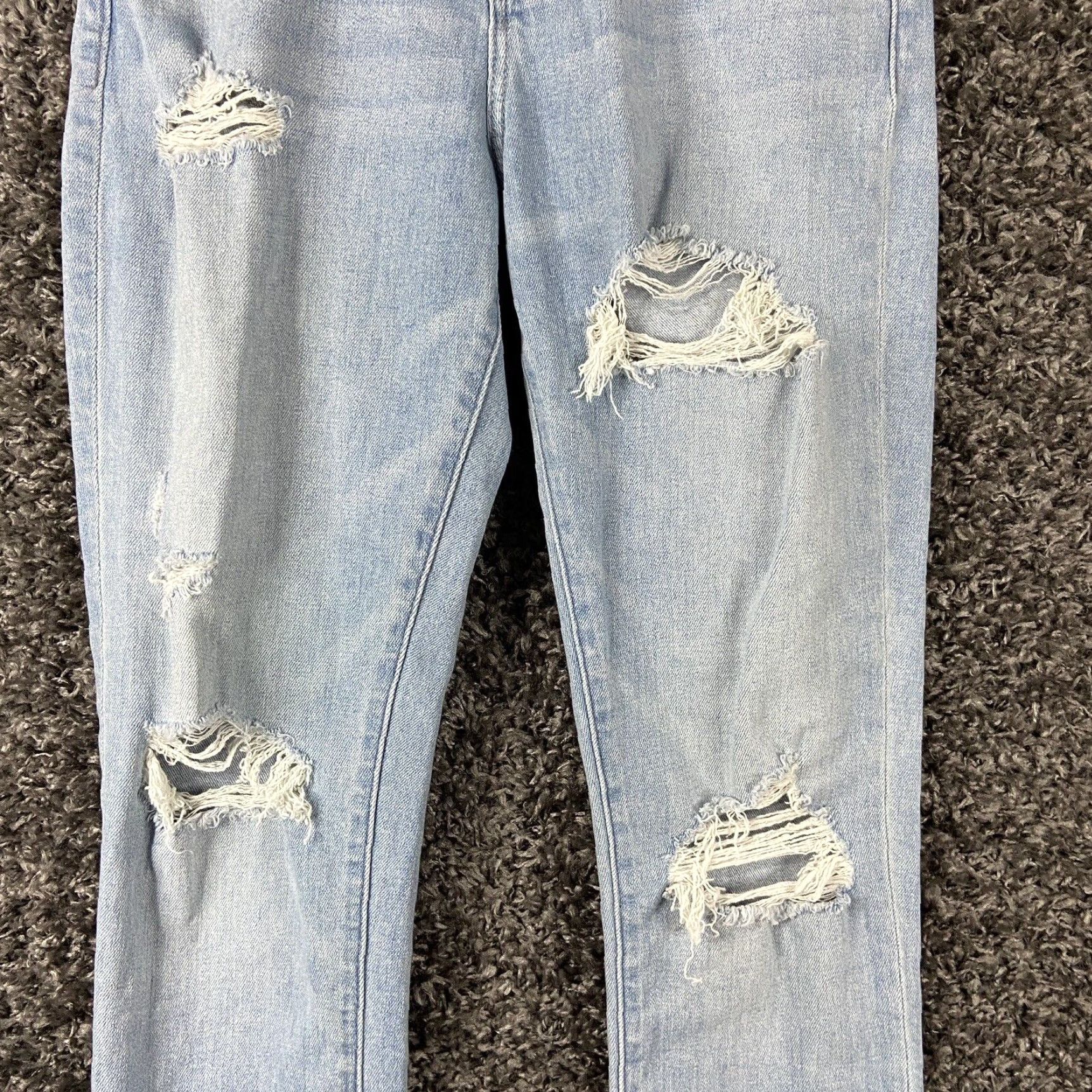 Abercrombie & Fitch Abercrombie & Fitch Simone Jeans Women 6 Blue High Rise Ankle Distressed Size 28" / US 6 / IT 42 - 3 Thumbnail
