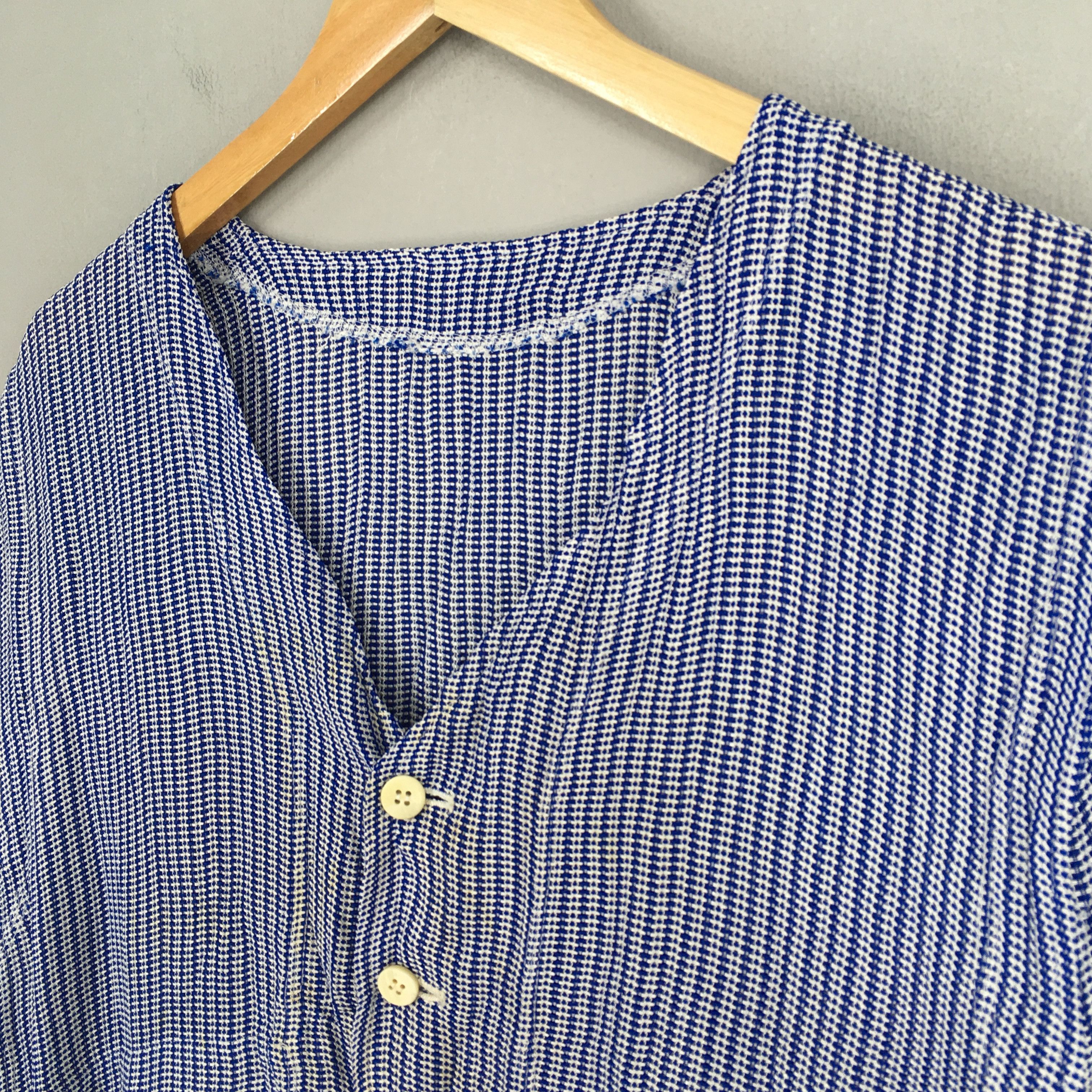 Issey Miyake Vintage Issey Miyake Men Stripes Sleeveless Pleated Jacket M Size US M / EU 48-50 / 2 - 3 Thumbnail