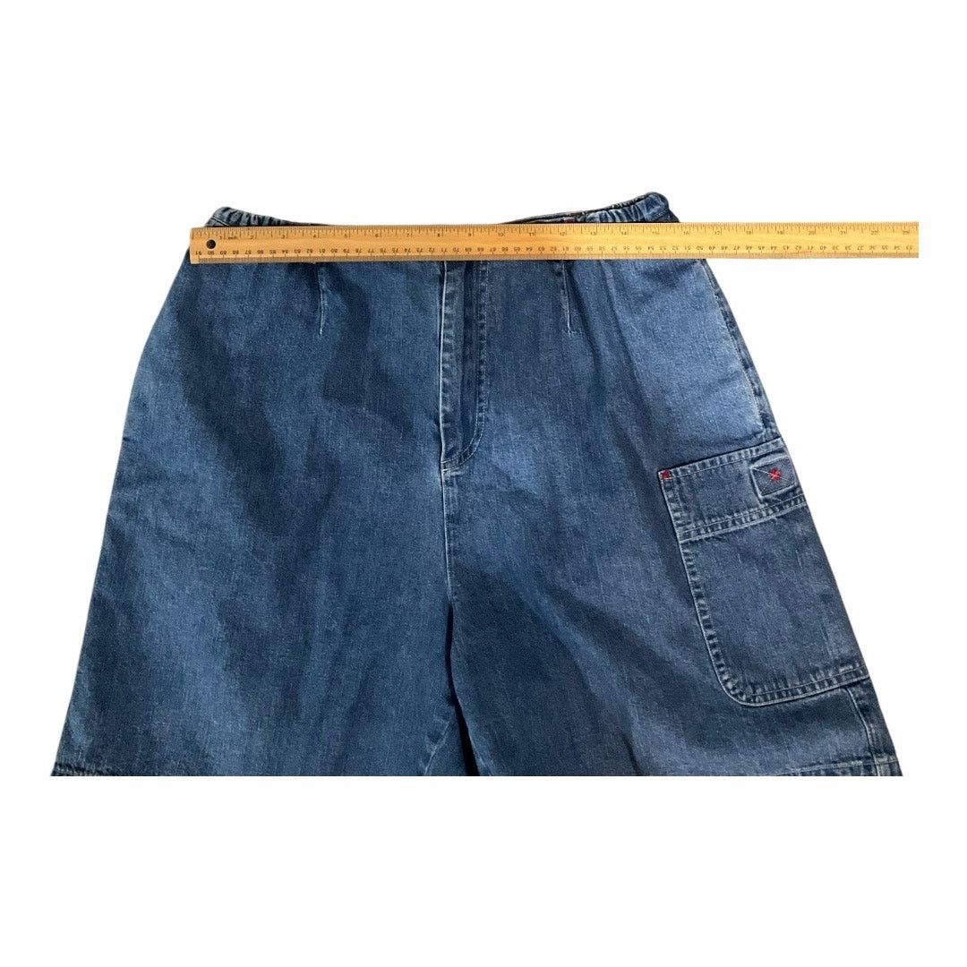 Other Vintage Marisa Christina Shorts Women Blue Denim 100% Cotton Size 32" / US 10 / IT 46 - 4 Thumbnail