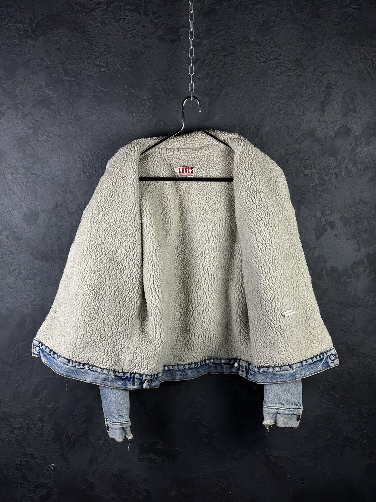 Levi's Vintage Clothing × Vintage Vintage 90s Levi Sherpa Made in USA San Francisco Size US L / EU 52-54 / 3 - 7 Thumbnail