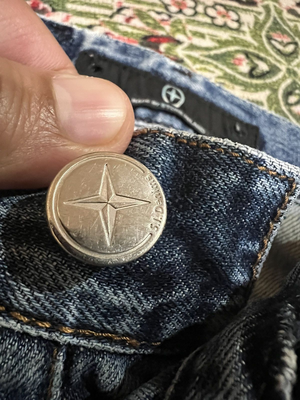 Designer × Stone Island Vintage Stone Island Faded Jeans Size US 29 - 12 Thumbnail