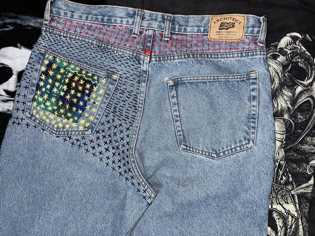Handmade Architect Jeans Sashiko Size US 34 / EU 50 - 7 Thumbnail