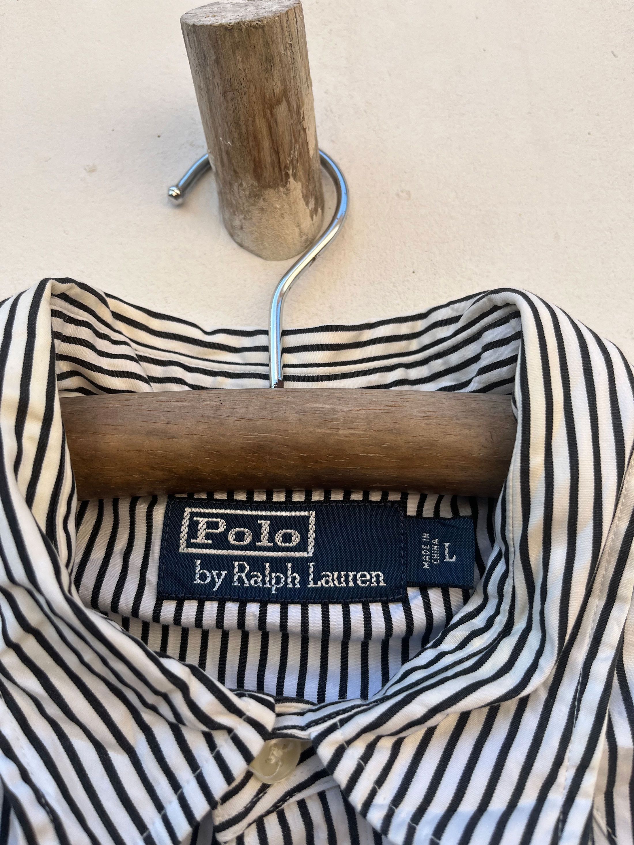 Polo Ralph Lauren Polo Ralph Lauren Vertical Striped Pearl Snap Western Shirt Size US L / EU 52-54 / 3 - 4 Thumbnail