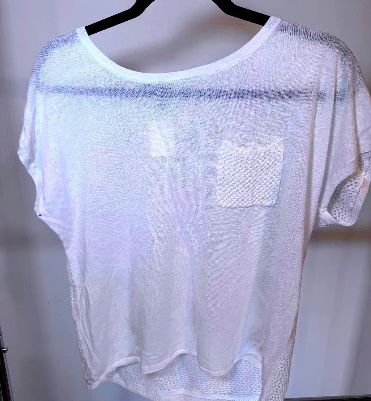 Designer Outreach Red Women's Sheer Knit Top - Size L Size L / US 10 / IT 46 - 1 Thumbnail
