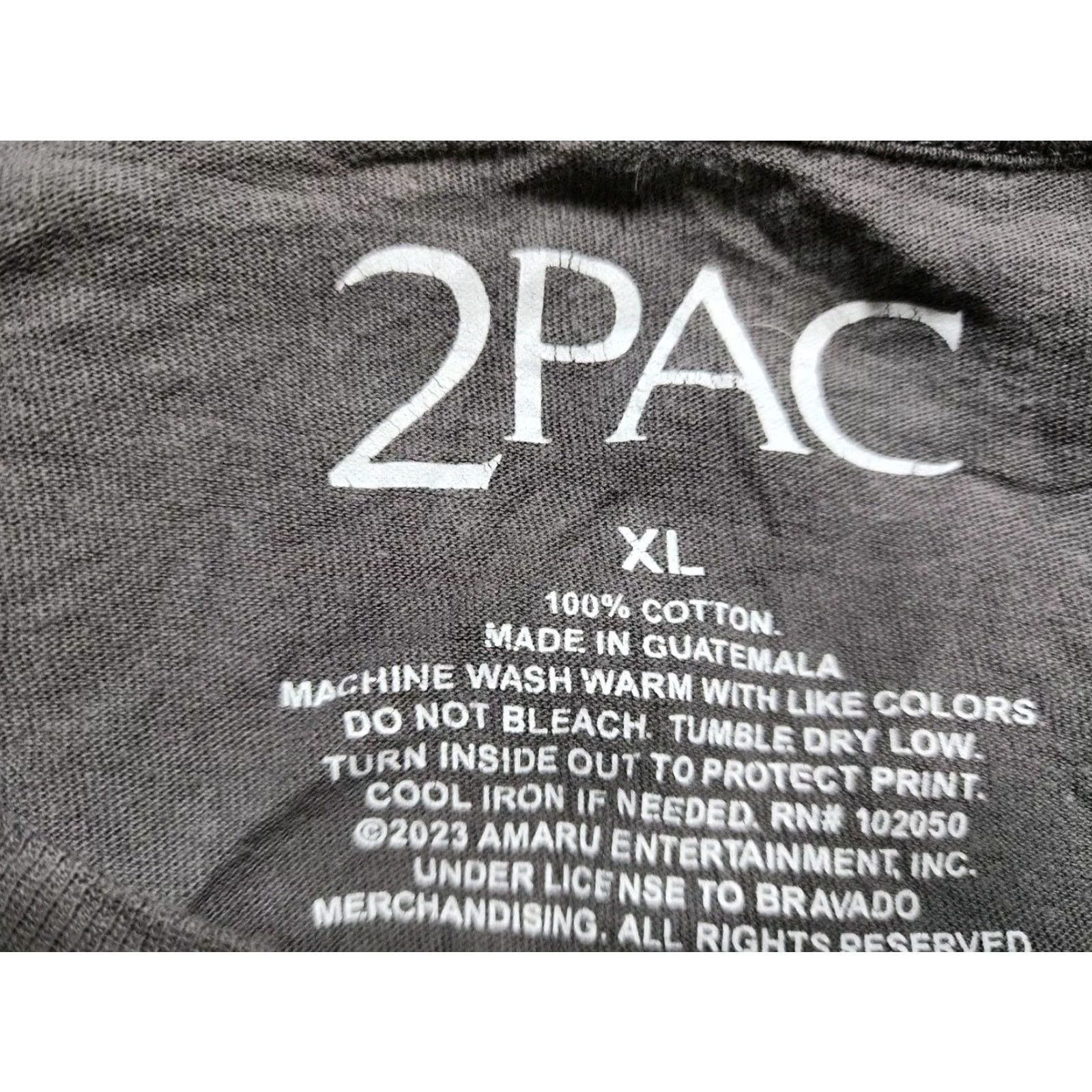 Vintage VINTAGE 2PAC Tupac Shakur Portrait T-Shirt Womens XL Gray Cotton Short Sleeve Round Neck Mens/Womens? Wait ends. Size XL / US 12-14 / IT 48-50 - 4 Thumbnail