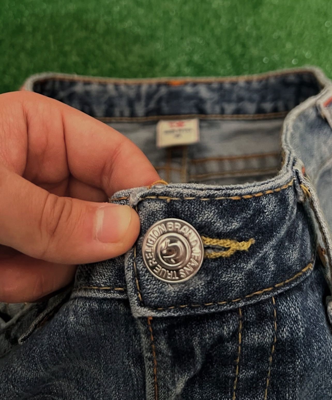 True Religion True Religion Dark Wash Bobby Low Rise Jeans Size US 28 / EU 44 - 6 Thumbnail