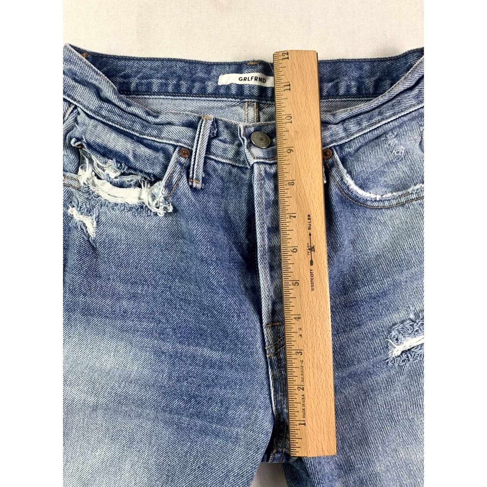 GRLFRND GRLFRND Karolina High Rise Skinny Blue Denim Size 42" / US 20 - 4 Thumbnail