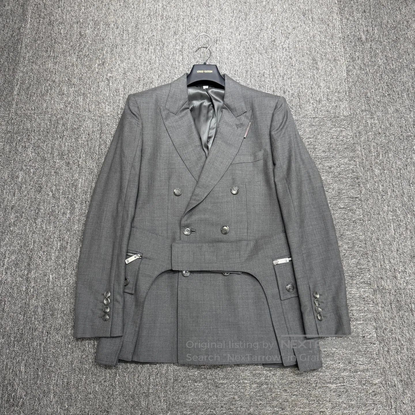 Burberry BURBERRY Gray wool suit jacket| Size XL / US 12-14 / IT 48-50 - 1 Thumbnail