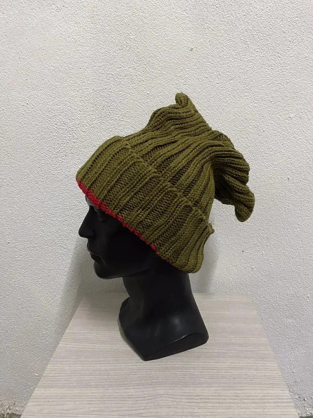 Japanese Brand × Vintage Japanese Brand Knit Punk Rock Style knit Beanie Hat Size ONE SIZE - 2 Thumbnail