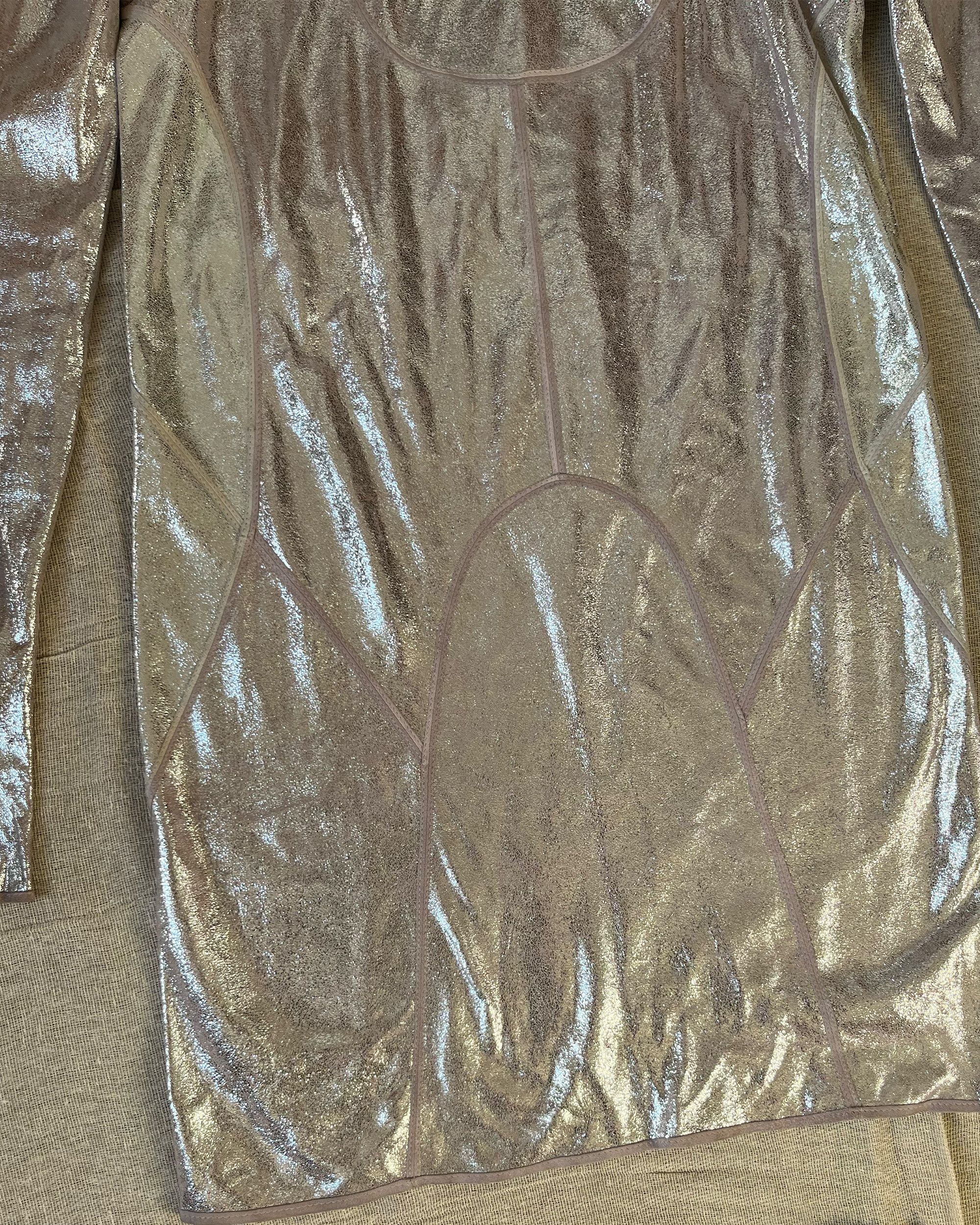 Fendi Fendi Fall 04 Runway metallic leather dress Karl Lagerfeld Size S / US 4 / IT 40 - 4 Thumbnail